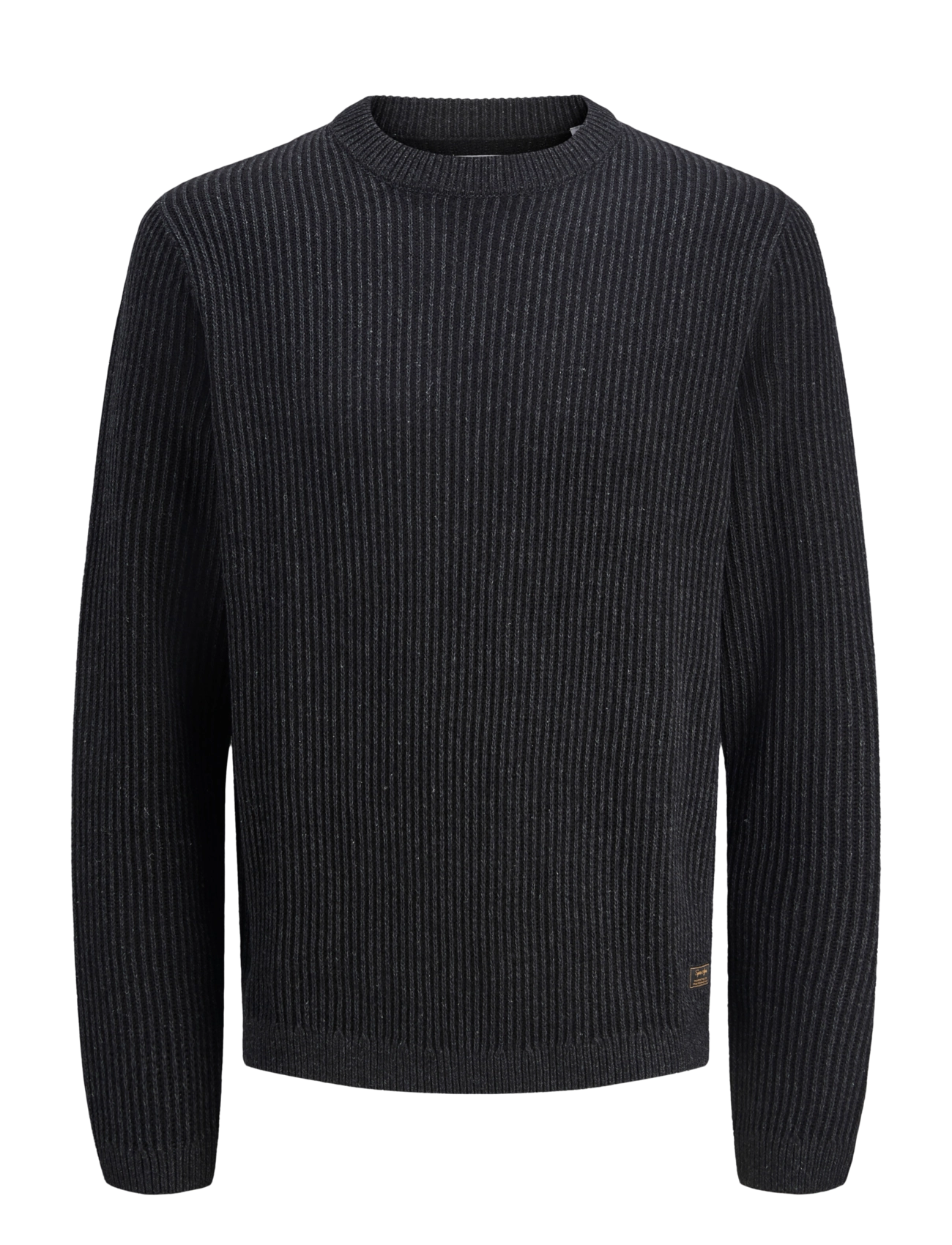 Jack & Jones - JJEDOVER KNIT CREW NECK 2PK MP - round necks - black - 2
