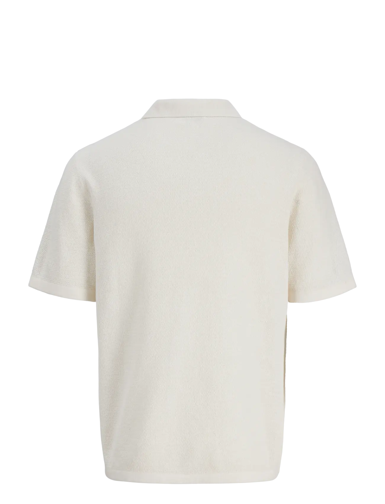 Jack & Jones - JJEGEORGE KNIT SPLIT NECK SS - adīti polo krekli ar garām piedurknēm - cloud dancer - 1
