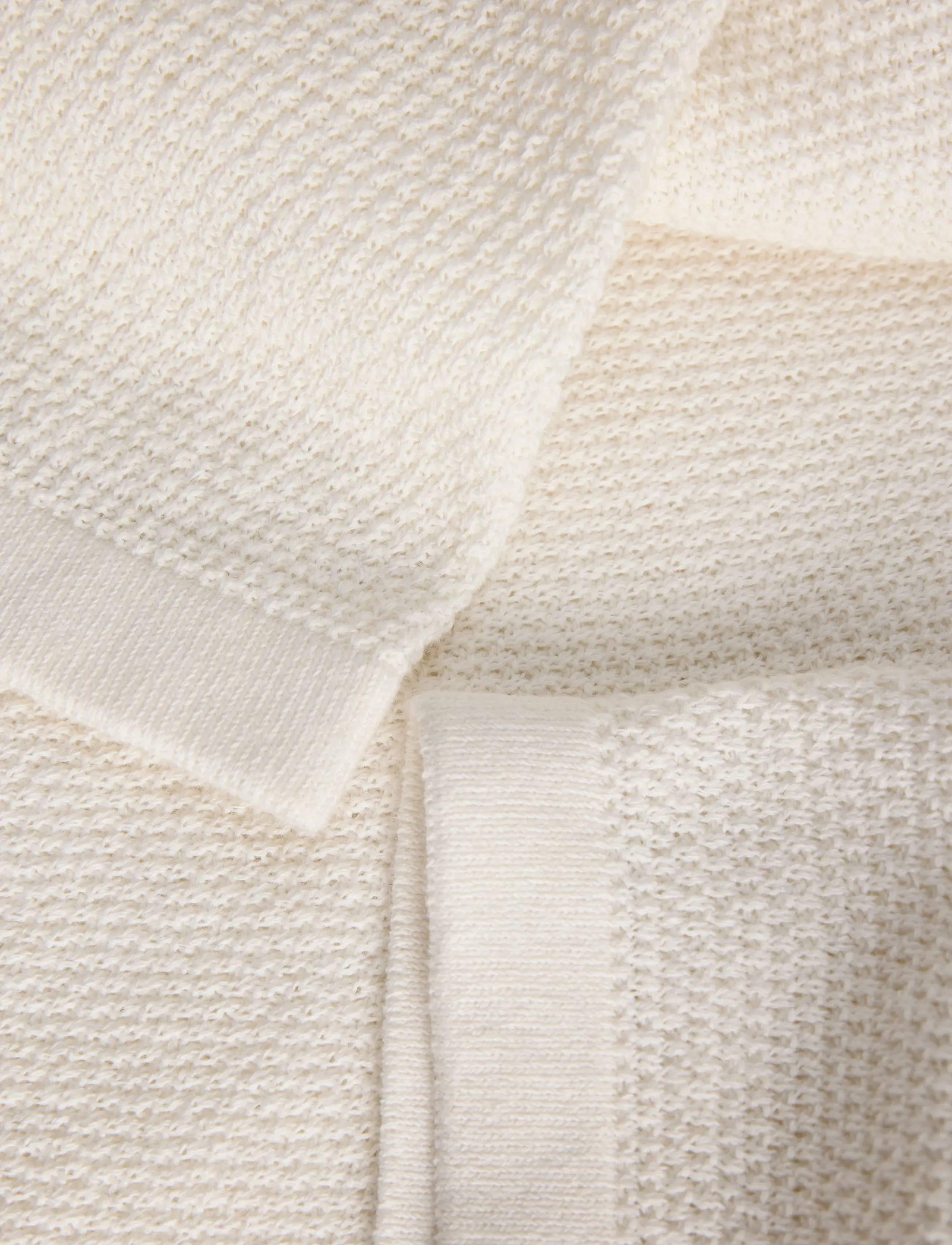 Jack & Jones - JJEGEORGE KNIT SPLIT NECK SS - adīti polo krekli ar garām piedurknēm - cloud dancer - 3