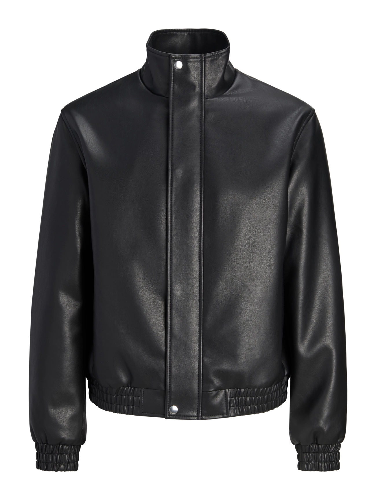 Jack & Jones JORHIGH NECK PU JACKET SMU - Vetements - BLACK / black