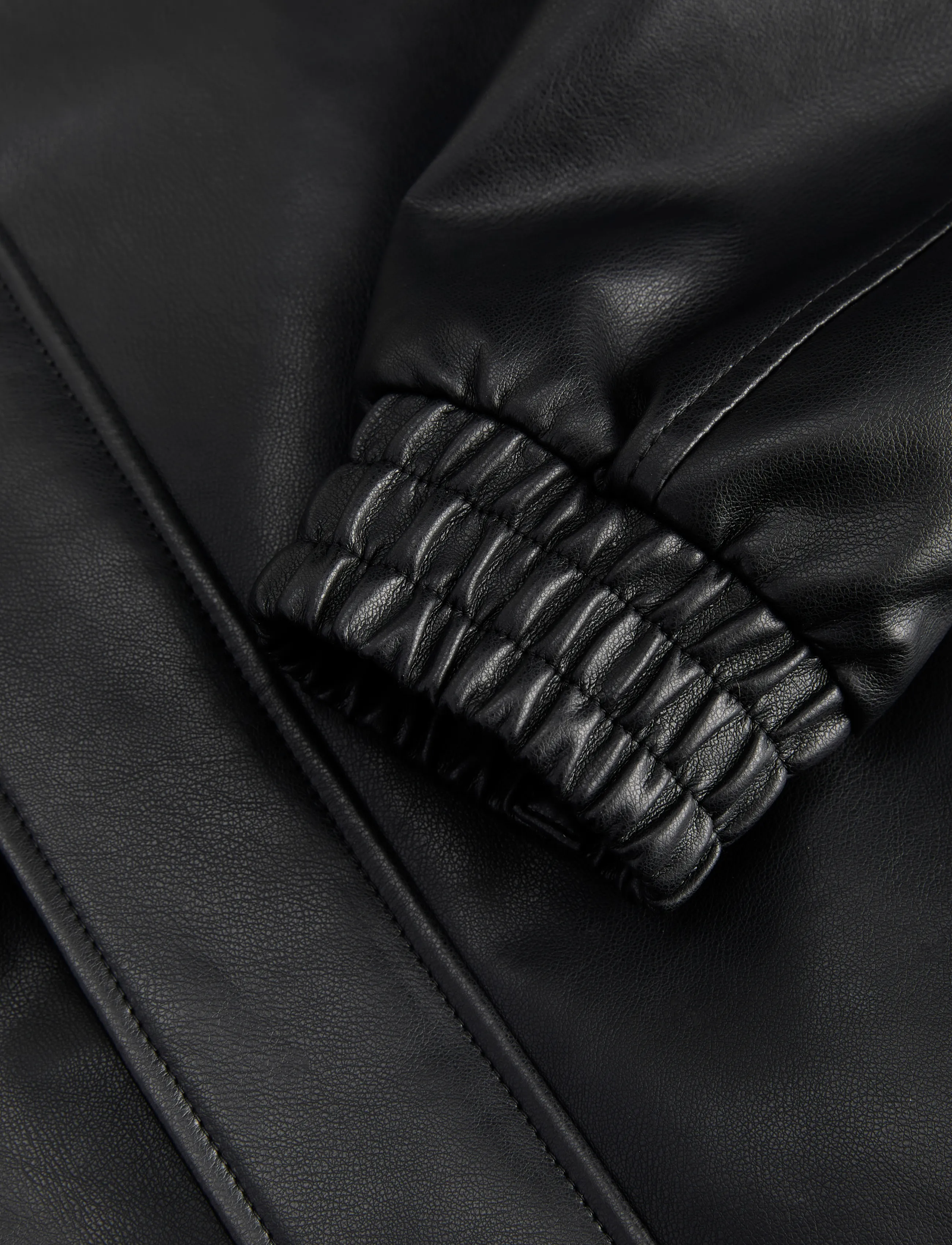 Jack & Jones - JORHIGH NECK PU JACKET SMU - fall jackets - black - 3