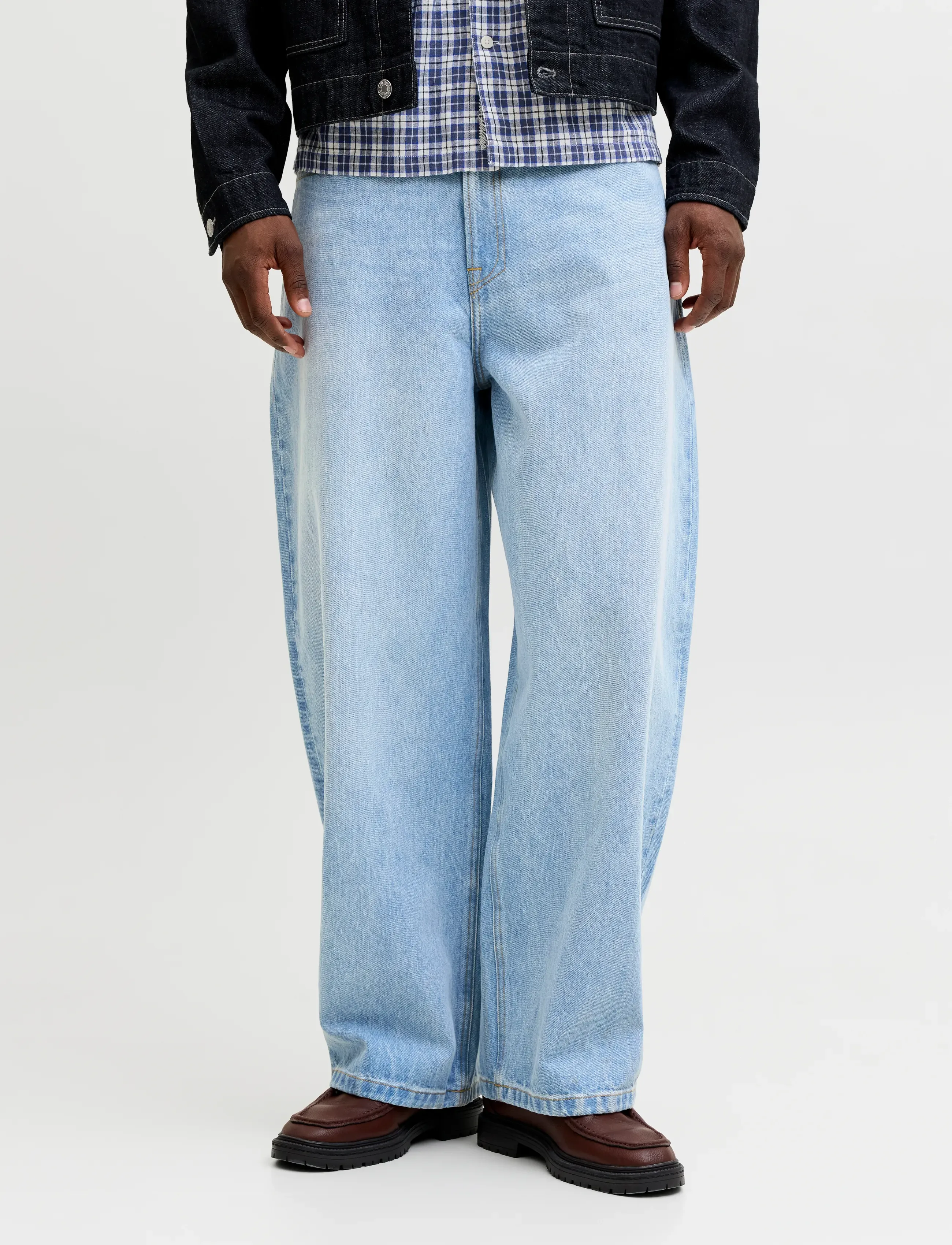 Jack & Jones JJIJOEY JJCREW NS 870 ST LN - Clothing - BLUE DENIM / blue