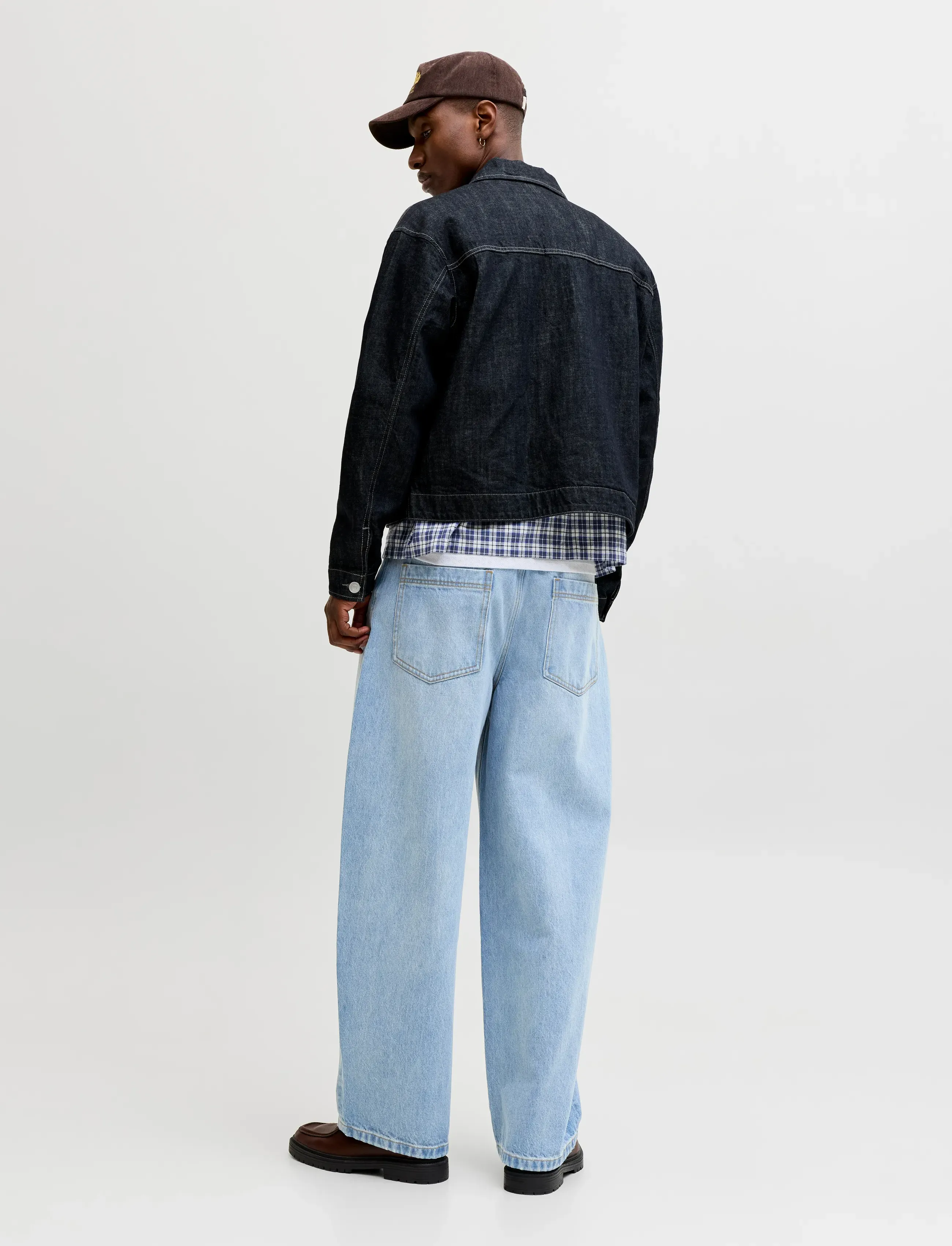 Jack & Jones - JJIJOEY JJCREW NS 870 ST LN - loose jeans - blue denim - 3