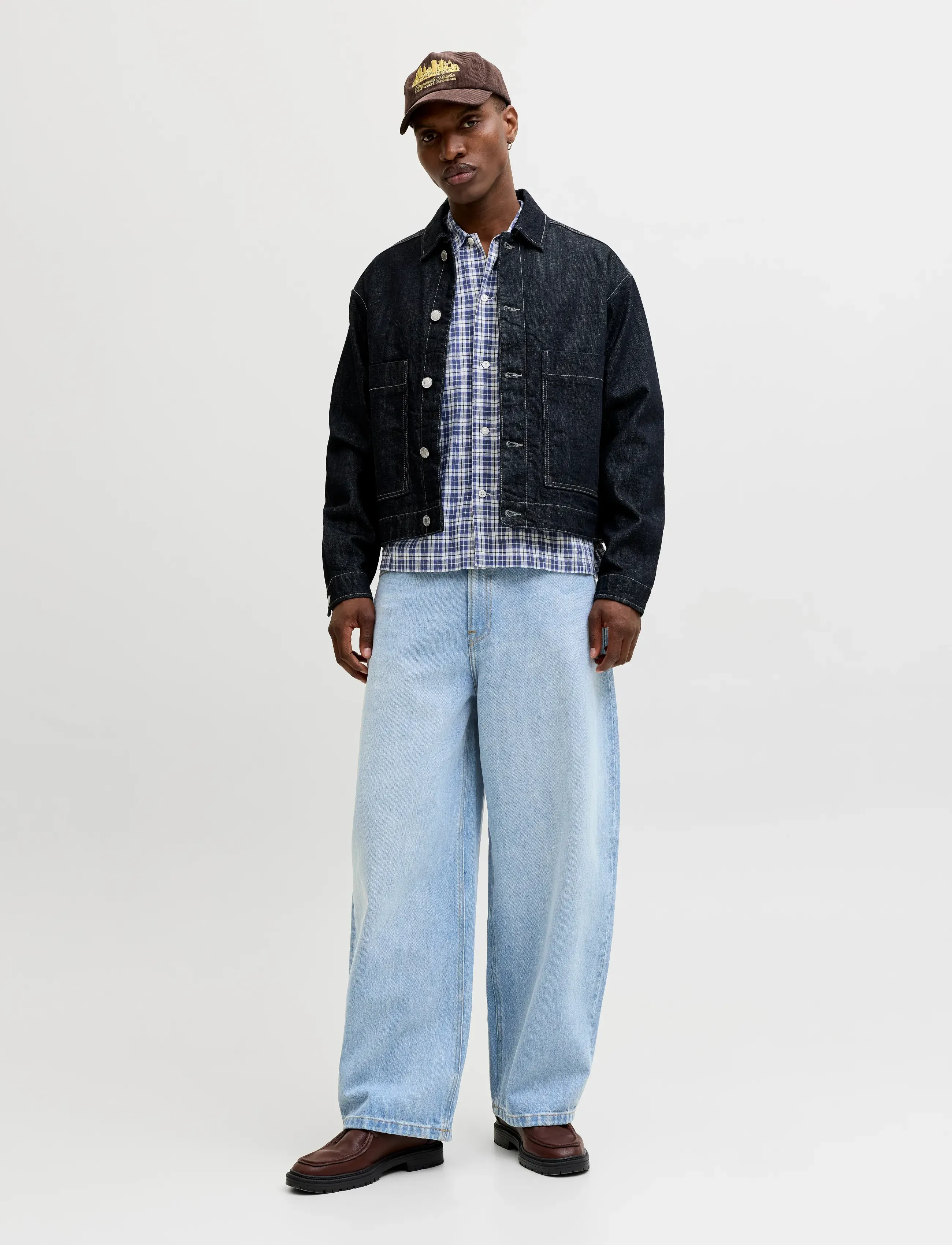 Jack & Jones - JJIJOEY JJCREW NS 870 ST LN - loose jeans - blue denim - 4