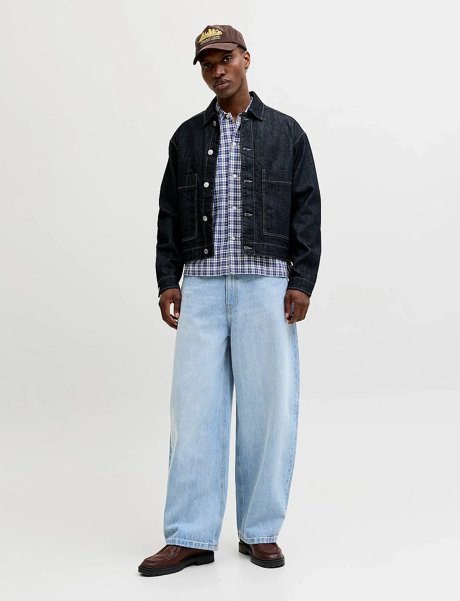 Jack & Jones - JJIJOEY JJCREW NS 870 ST LN - loose jeans - blue denim - 4