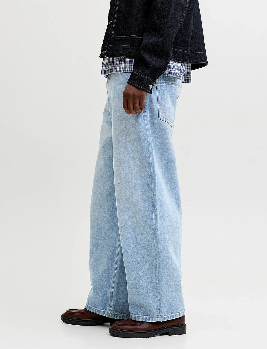 Jack & Jones - JJIJOEY JJCREW NS 870 ST LN - loose jeans - blue denim - 5