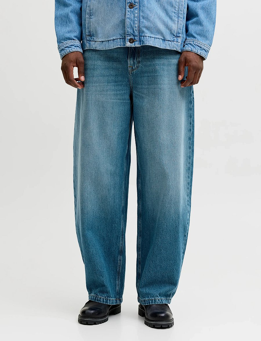 Jack & Jones - JJIJOEY JJCREW NS 871 ST LN - loose jeans - blue denim - 0