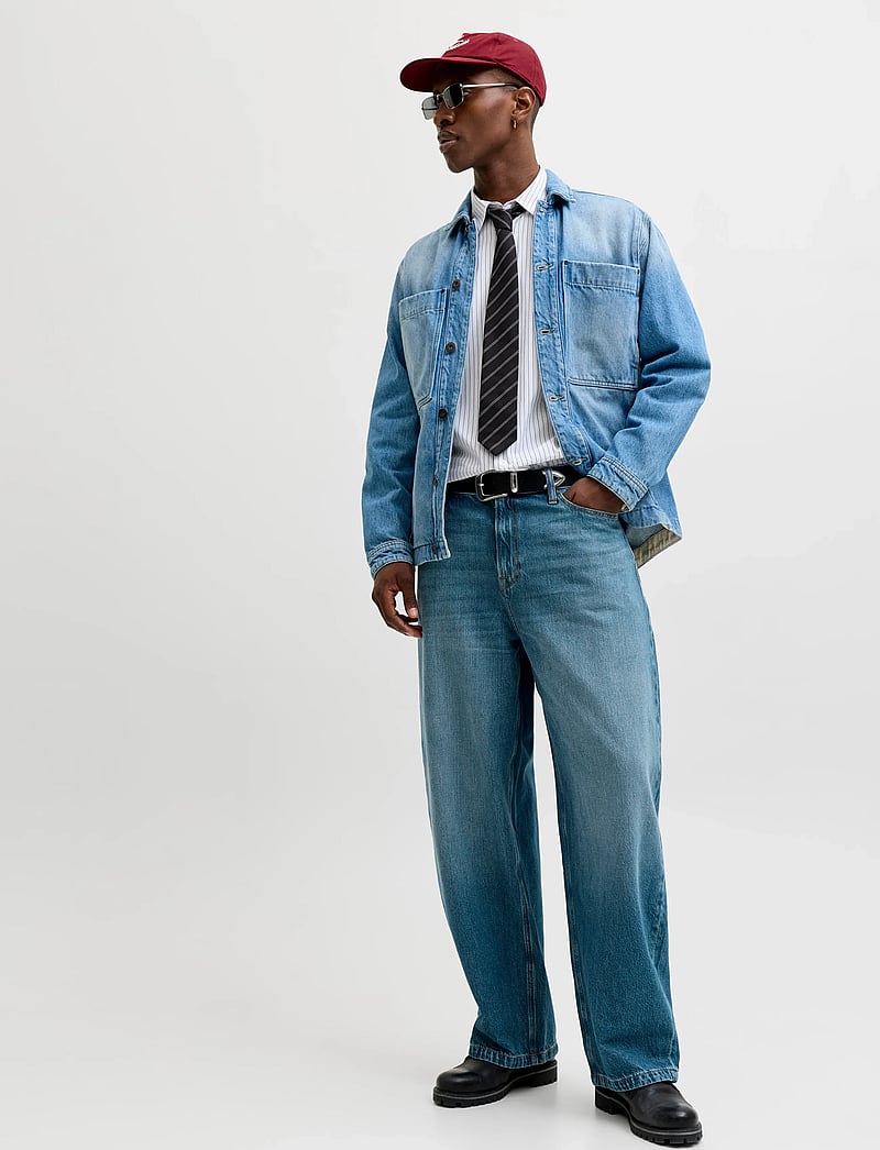 Jack & Jones - JJIJOEY JJCREW NS 871 ST LN - alt laienevad teksad - blue denim - 5