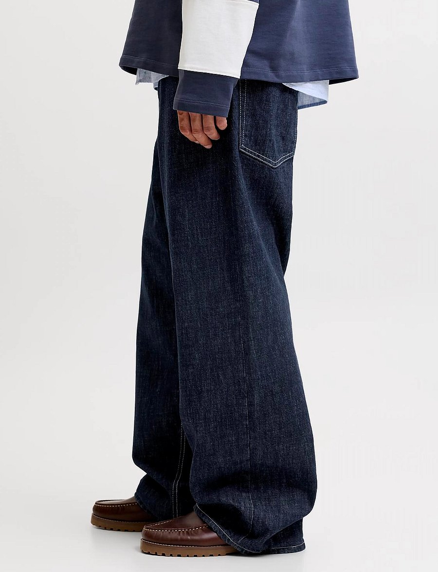 Jack & Jones - JJIDAVE JJCLASSIC JOS 463 ST LN - alt laienevad teksad - blue denim - 4