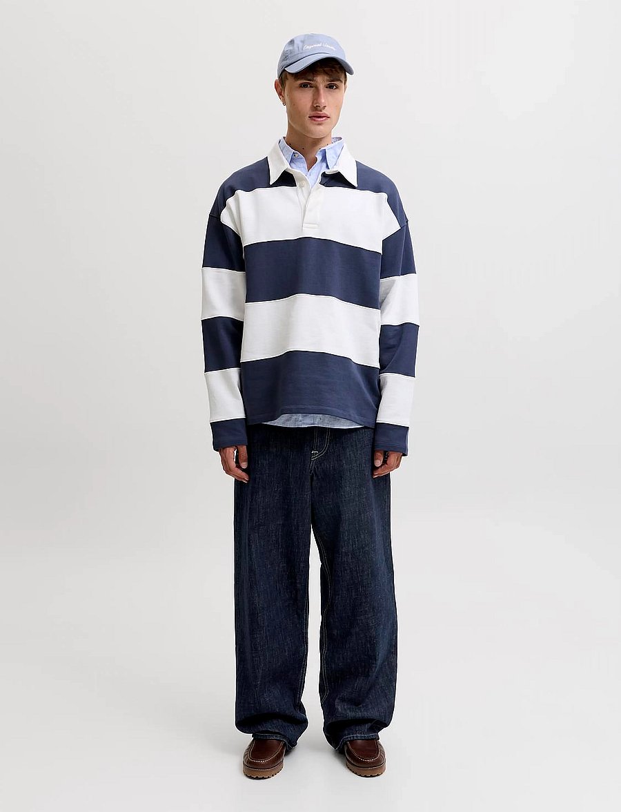 Jack & Jones - JJIDAVE JJCLASSIC JOS 463 ST LN - alt laienevad teksad - blue denim - 5