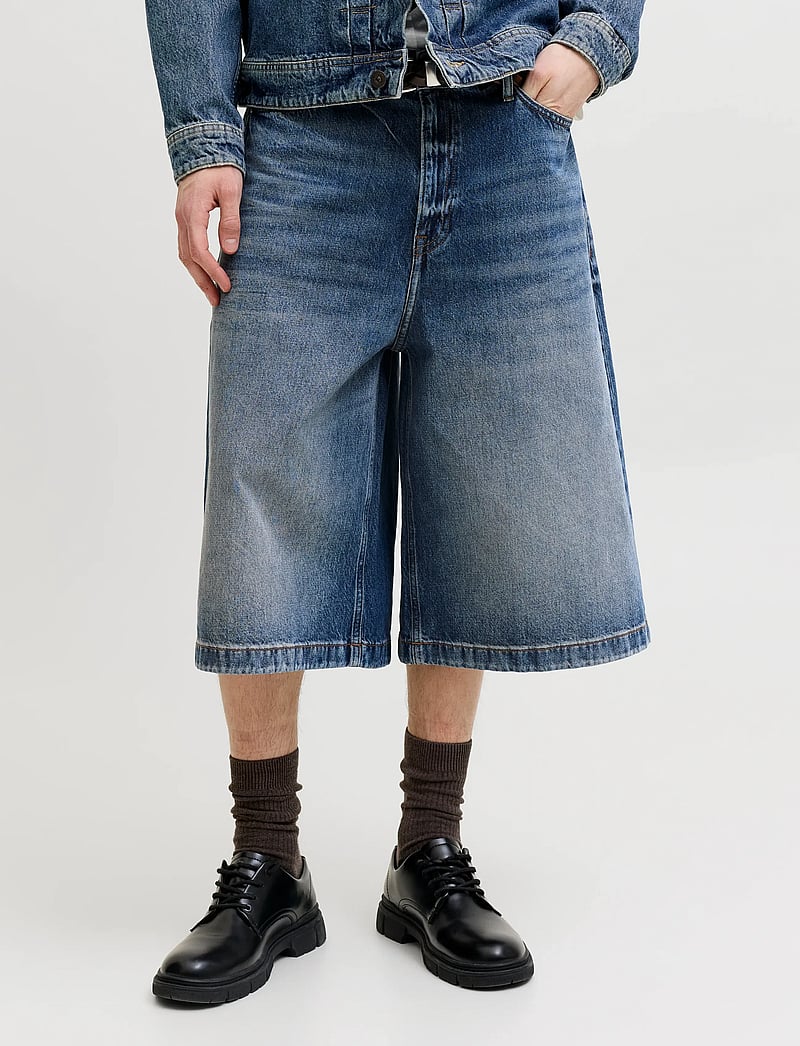 Jack & Jones - JJIBILLY JJLUCA JORTS ST 105 ST LN - denim shorts - blue denim - 0