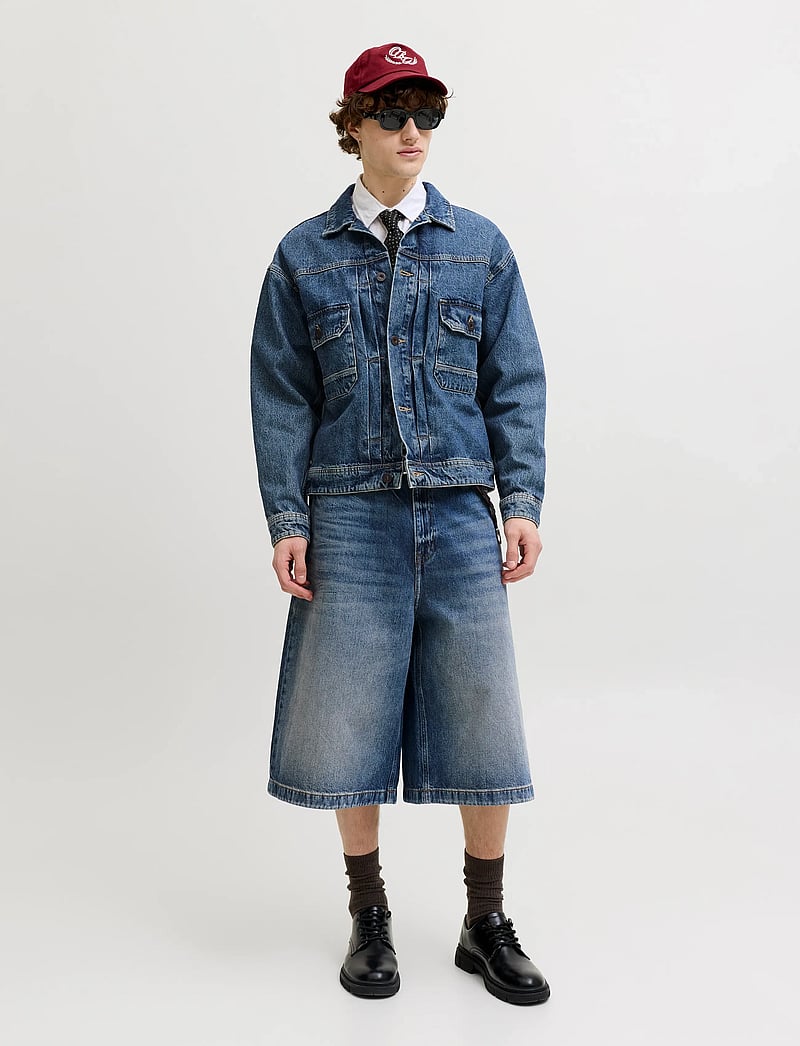 Jack & Jones - JJIBILLY JJLUCA JORTS ST 105 ST LN - denim shorts - blue denim - 4