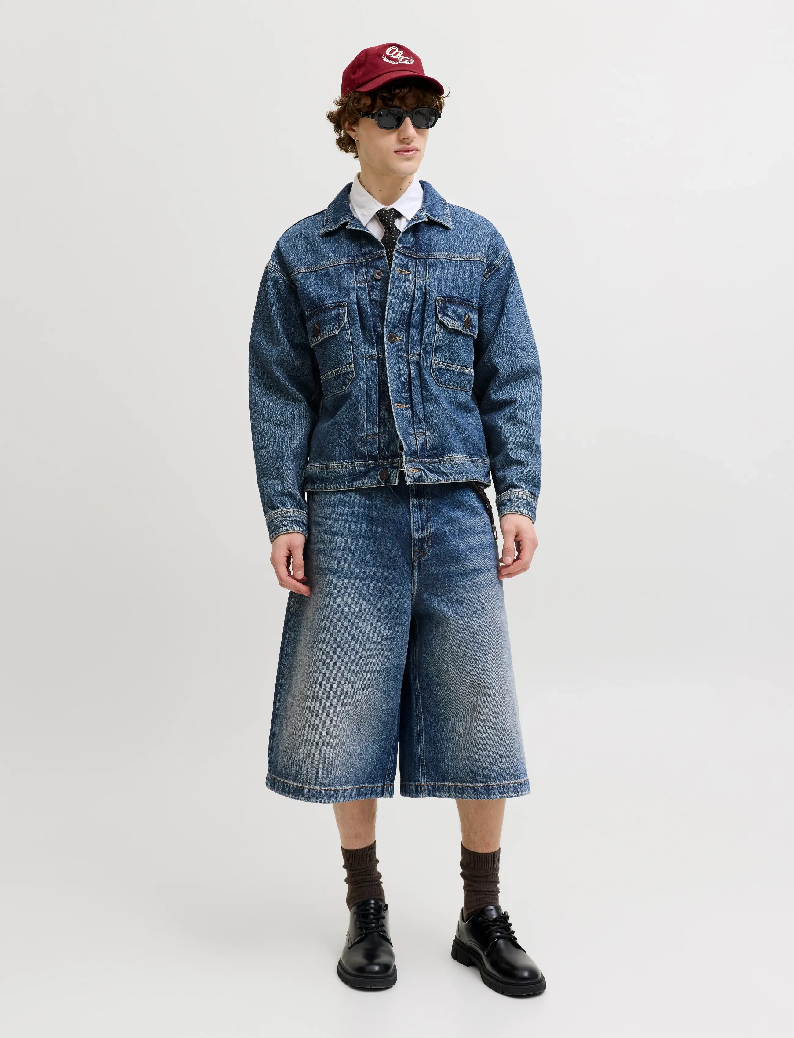 Jack & Jones - JJIBILLY JJLUCA JORTS ST 105 ST LN - jorts - blue denim - 4