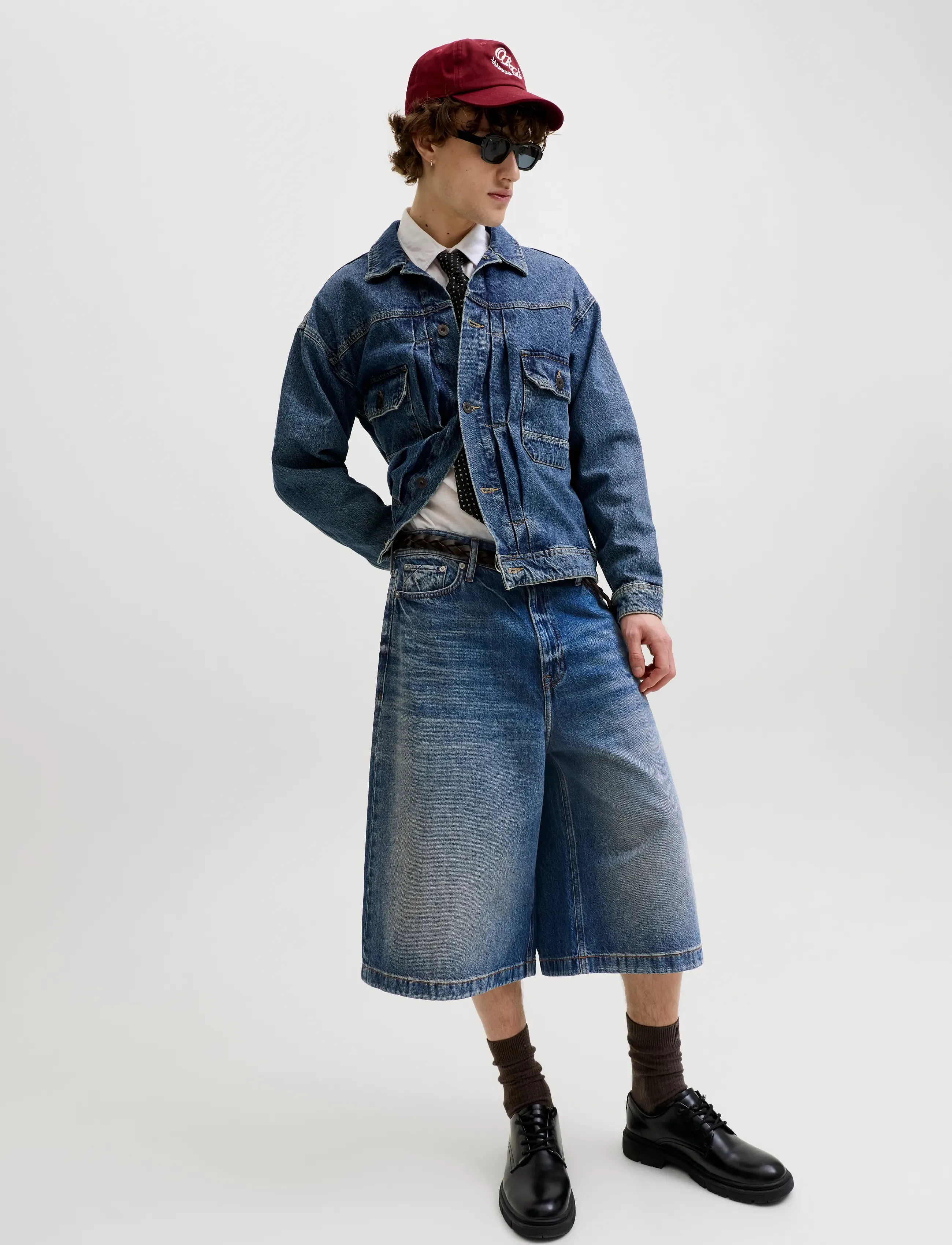 Jack & Jones - JJIBILLY JJLUCA JORTS ST 105 ST LN - jorts - blue denim - 5