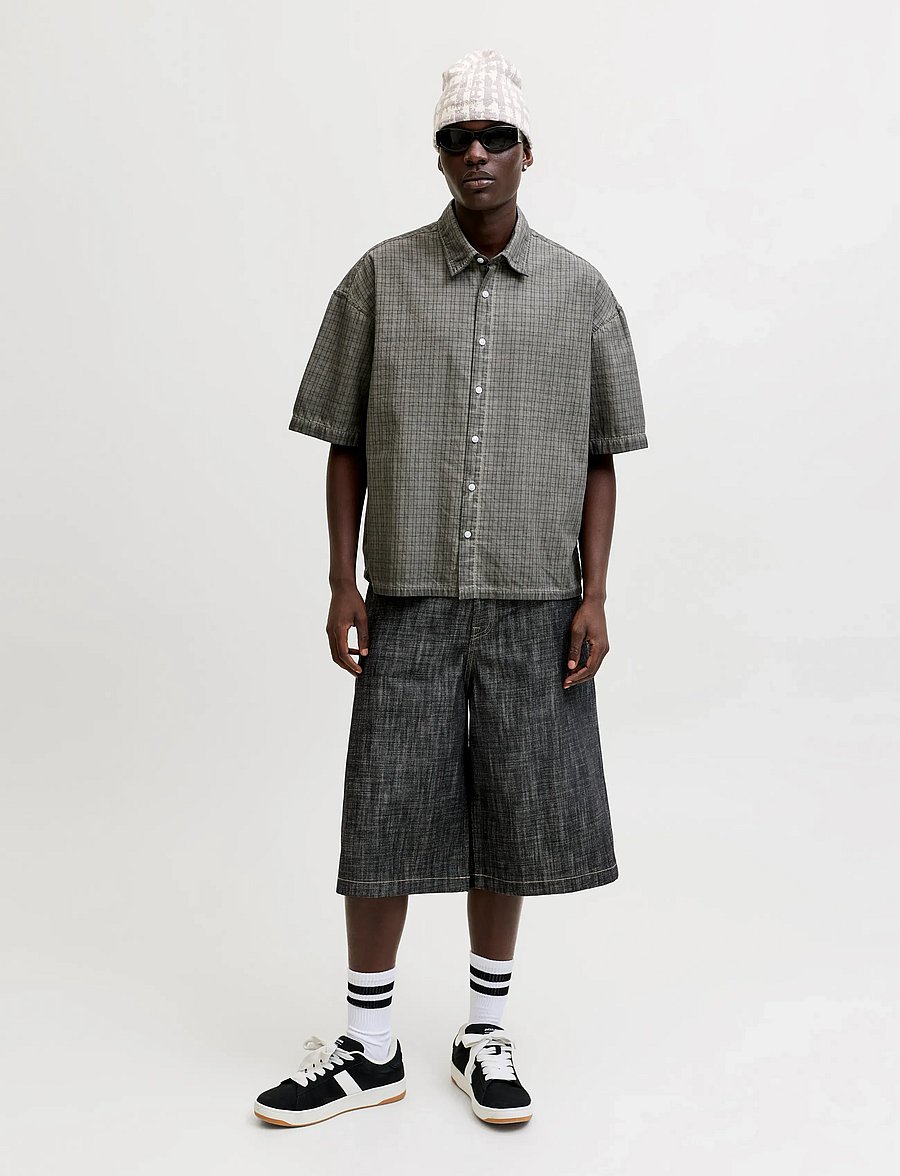 Jack & Jones - JJIBILLY JJLUCA JORTS ST 448 ST LN - jeans shorts - blue denim - 4