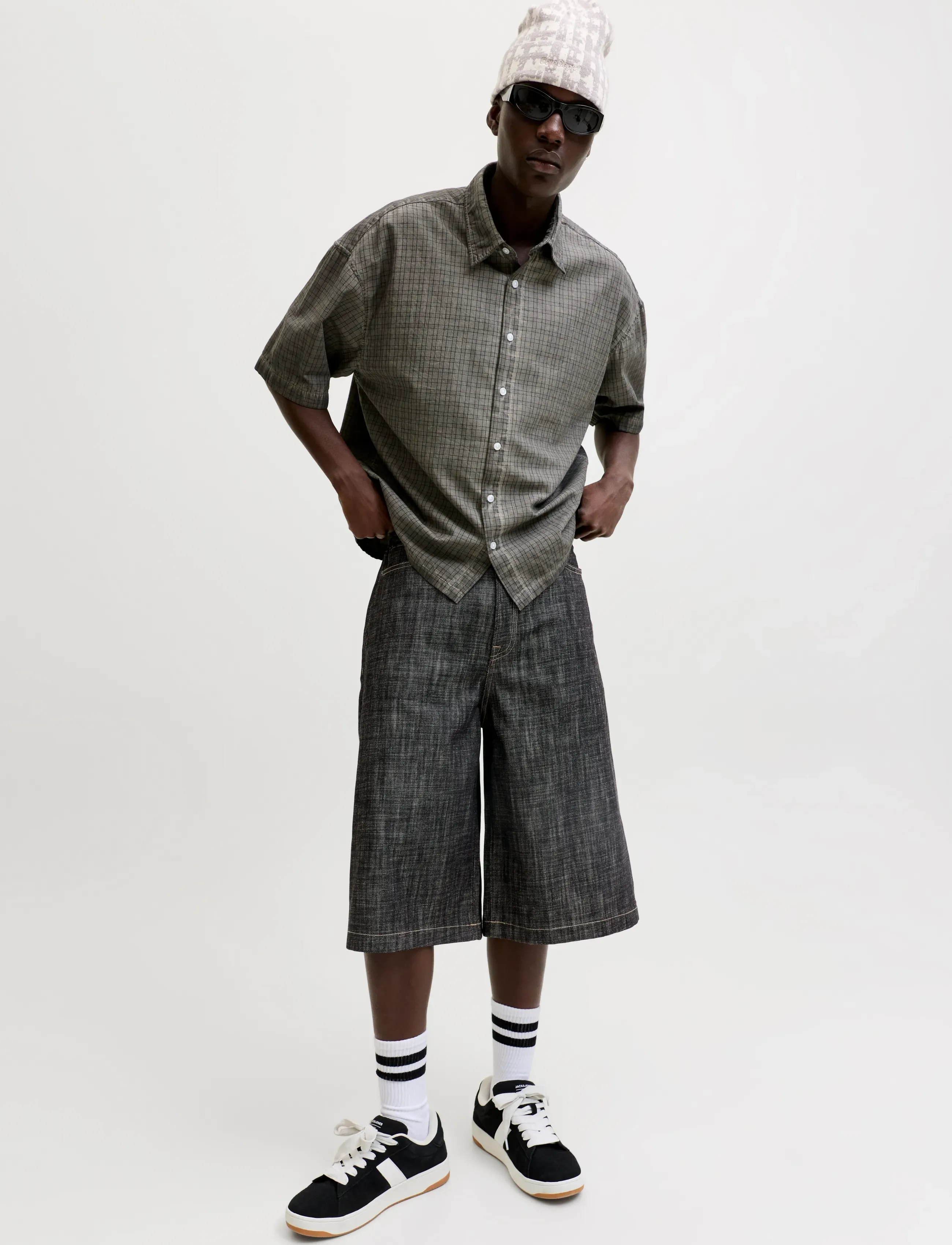 Jack & Jones - JJIBILLY JJLUCA JORTS ST 448 ST LN - jeans shorts - blue denim - 5
