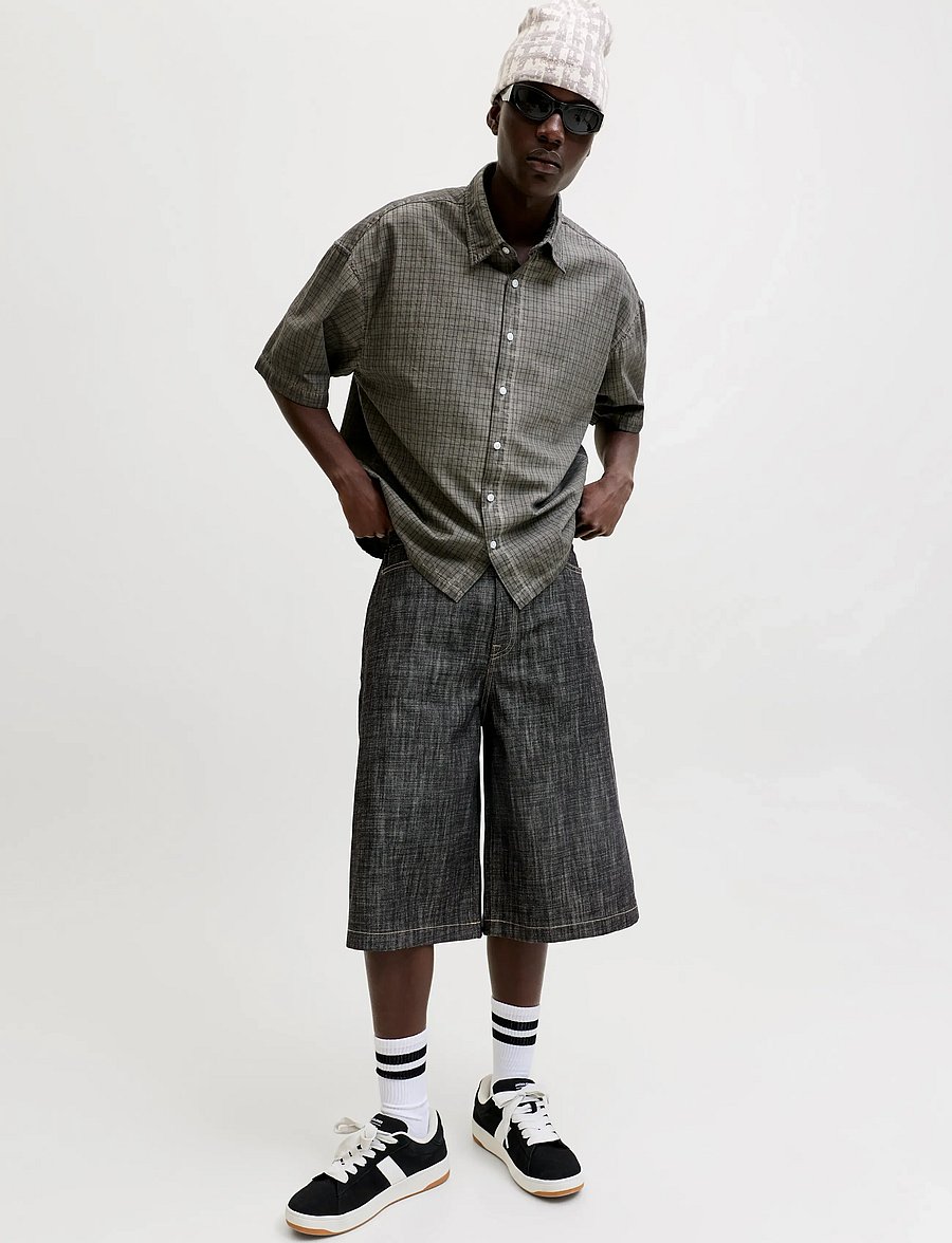 Jack & Jones - JJIBILLY JJLUCA JORTS ST 448 ST LN - jeans shorts - blue denim - 5