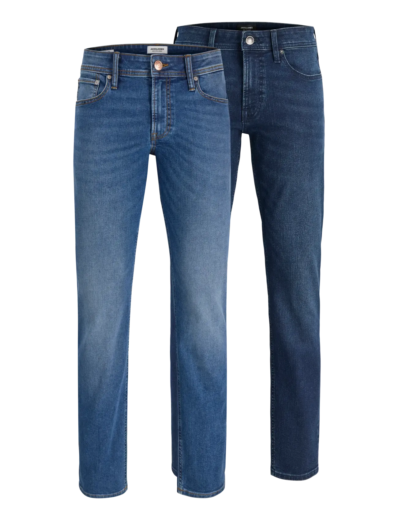 Jack & Jones JJICLARK JJORIGINAL SQ 260/223 2PK MP - Gallabuxur - BLUE DENIM / blue
