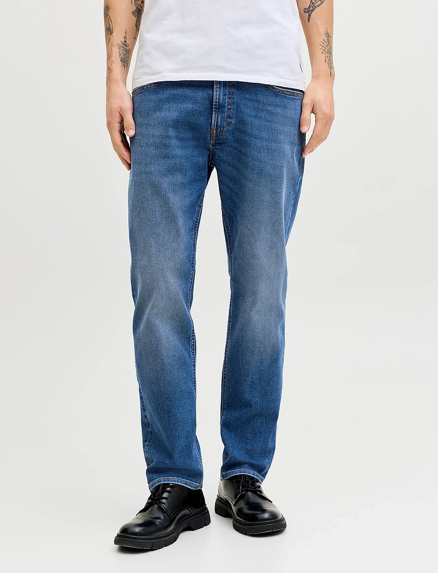 Jack & Jones - JJICLARK JJORIGINAL SQ 260/223 2PK MP - tavalised teksad - blue denim - 0