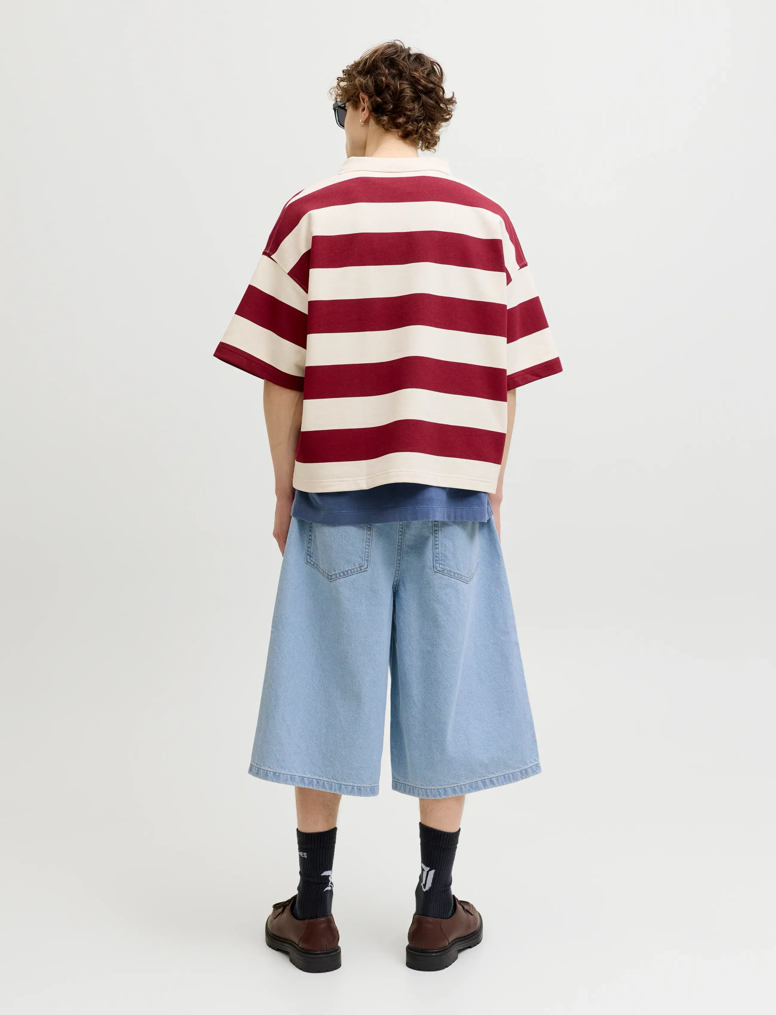 Jack & Jones - JJIBILLY JJCREW JORTS SQ 738 ST LN - jeans shorts - blue denim - 3