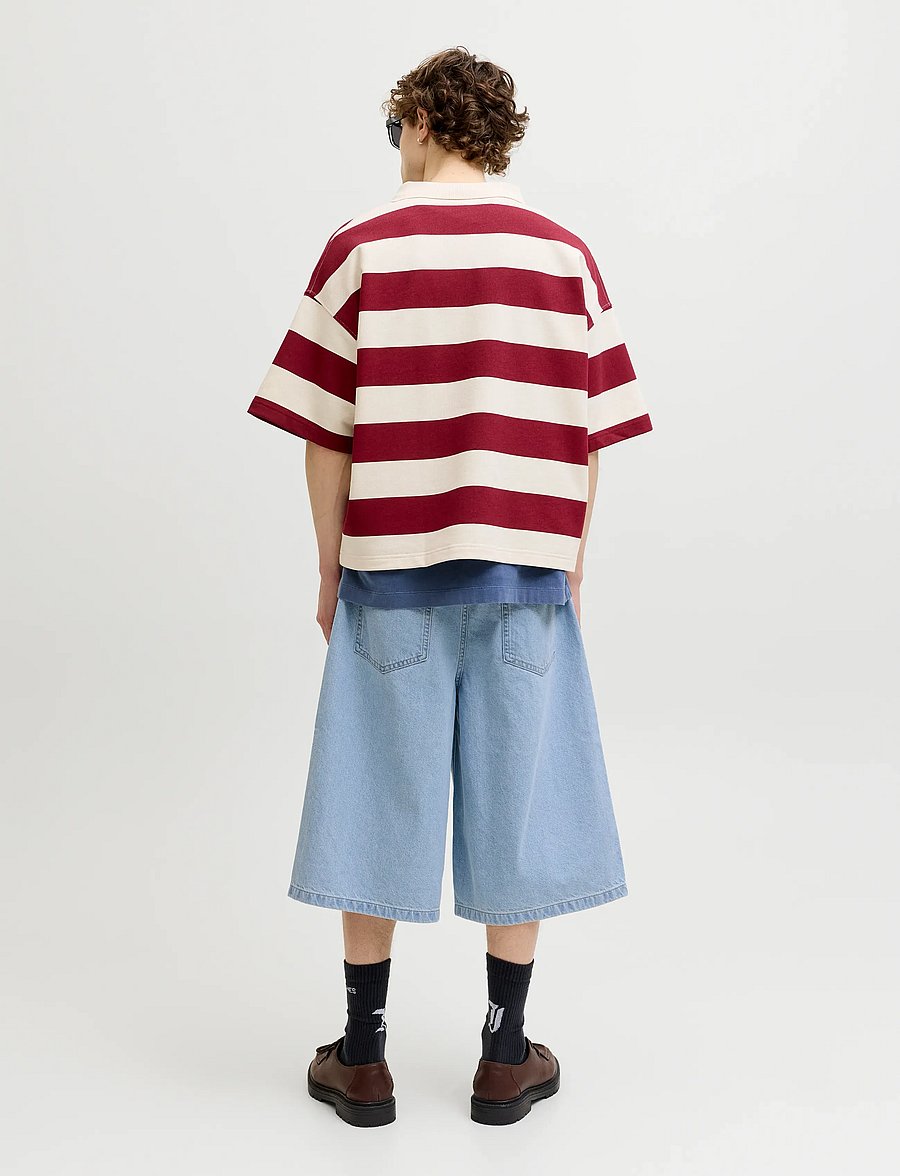 Jack & Jones - JJIBILLY JJCREW JORTS SQ 738 ST LN - jeans shorts - blue denim - 3