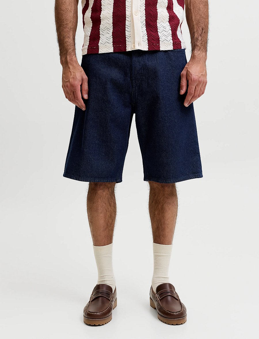 Jack & Jones - JJIALEX JJORIGINAL SHORTS AT 054 ST LN - short en jean - blue denim - 0