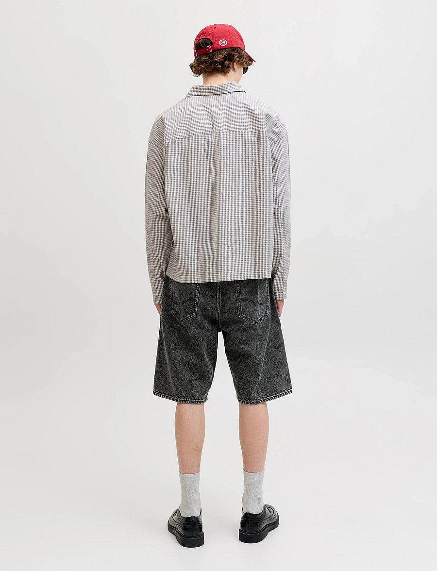 Jack & Jones - JJIALEX JJORIGINAL SHORTS SQ 734 ST LN - jeans shorts - medium grey denim - 3