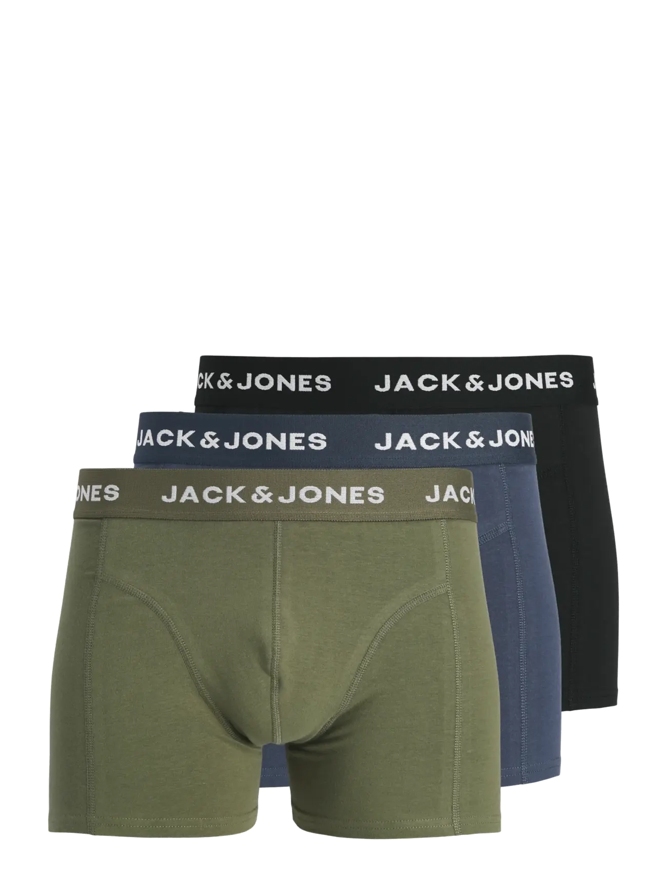 Jacbenja Solid Trunks 3 Pack Styd