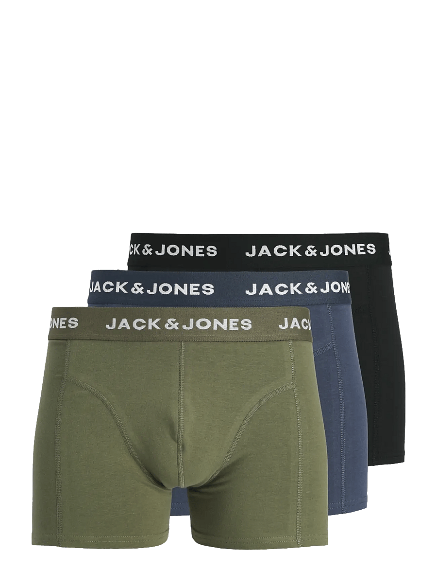 Jack & Jones - JACBENJA SOLID TRUNKS 3 PACK STYD - unterhosen im multipack - black - 1