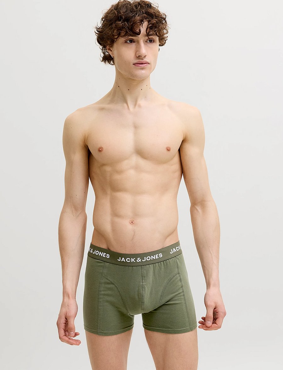 Jack & Jones - JACBENJA SOLID TRUNKS 3 PACK STYD - unterhosen im multipack - black - 0