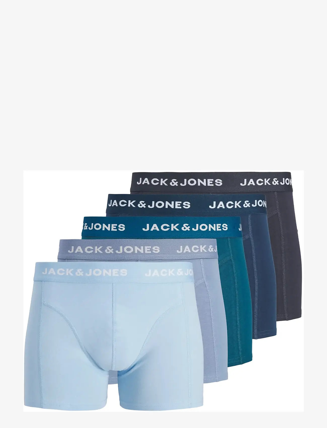 Jack & Jones - JACHENRIK SOLID TRUNKS 5 PACK BOX STYD - laveste priser - pageant blue - 1