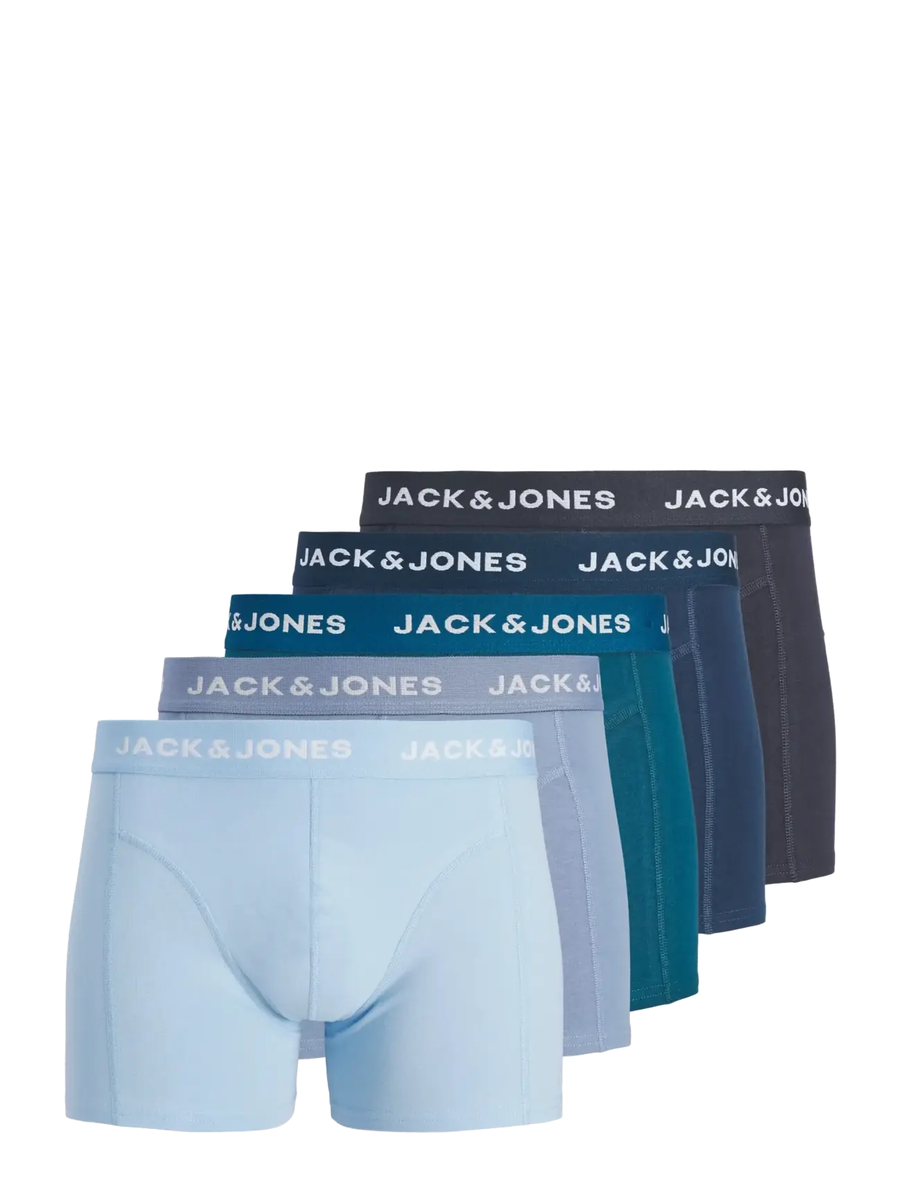 Jack & Jones JACHENRIK SOLID TRUNKS 5 PACK BOX STYD - Bielizna - PAGEANT BLUE / blue