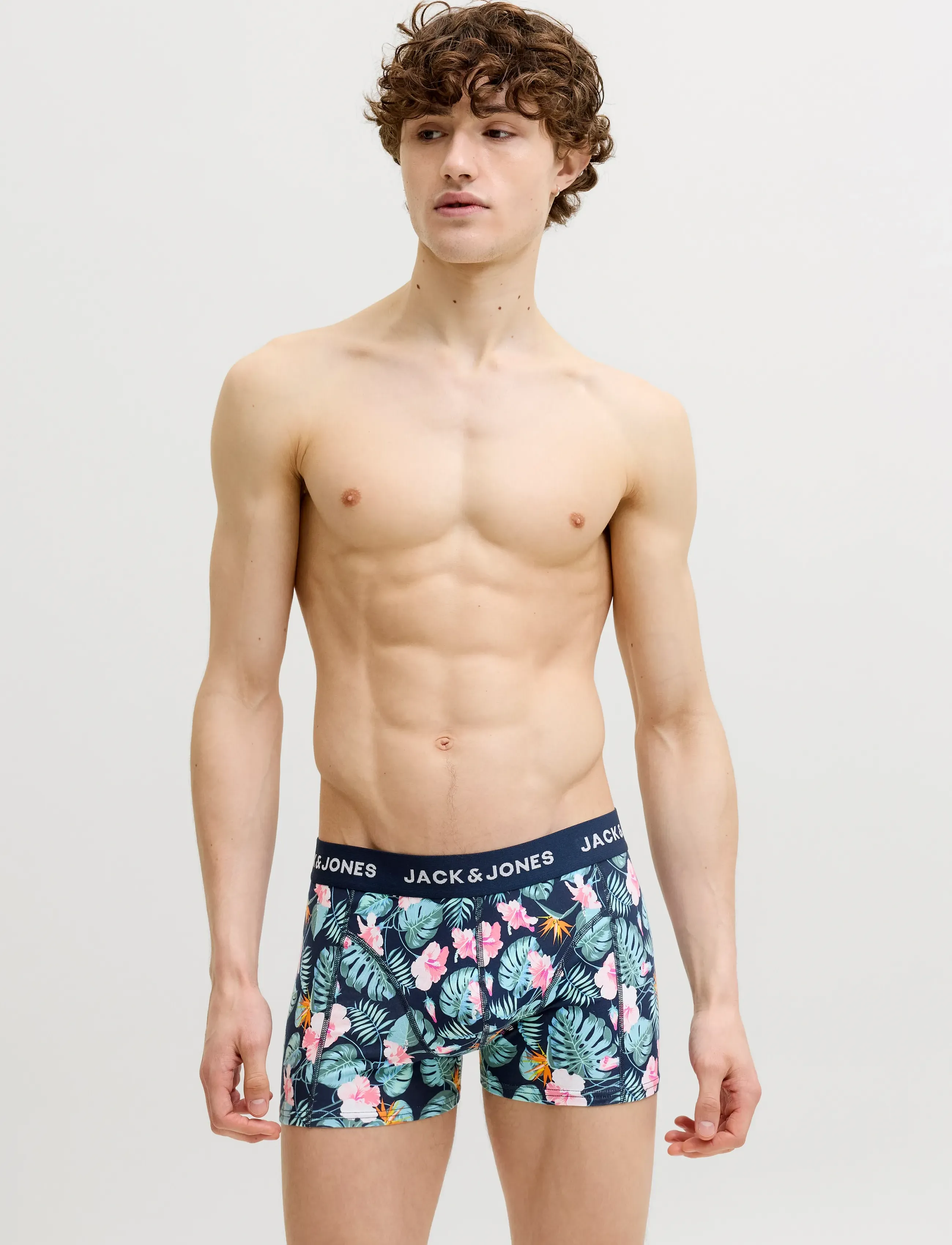 Jack & Jones Jacjeffrey Trunks 10 Pack Styd, Mænd, Boxershorts, Multi/mønstret, Str: XXL