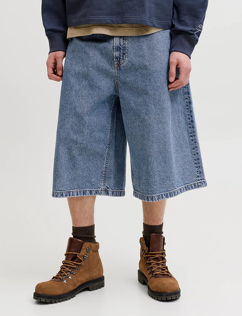Jack & Jones - JJIBILLY JJCREW JORTS SQ 731 ST LN - jorty - blue denim - 0