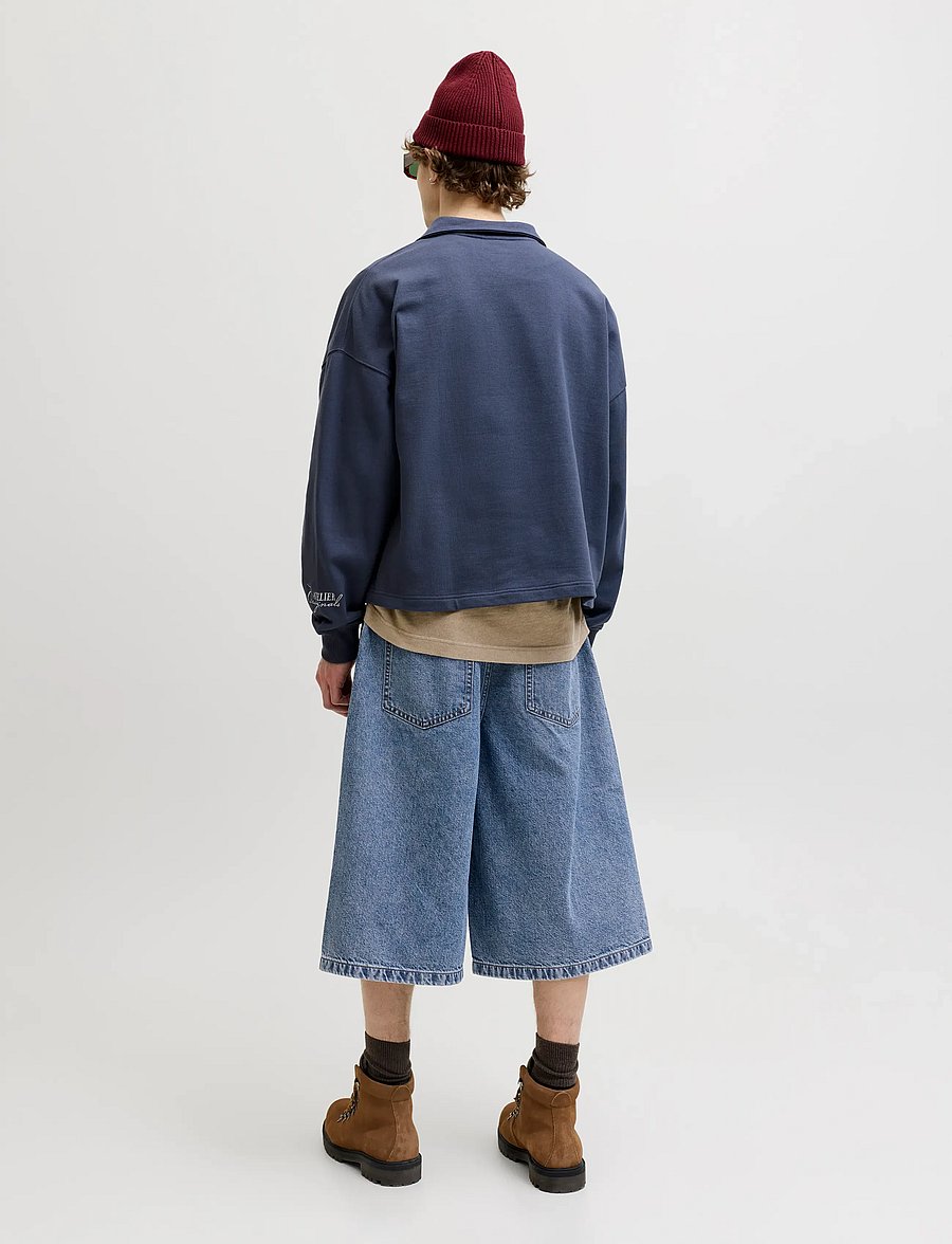 Jack & Jones - JJIBILLY JJCREW JORTS SQ 731 ST LN - jeans shorts - blue denim - 3