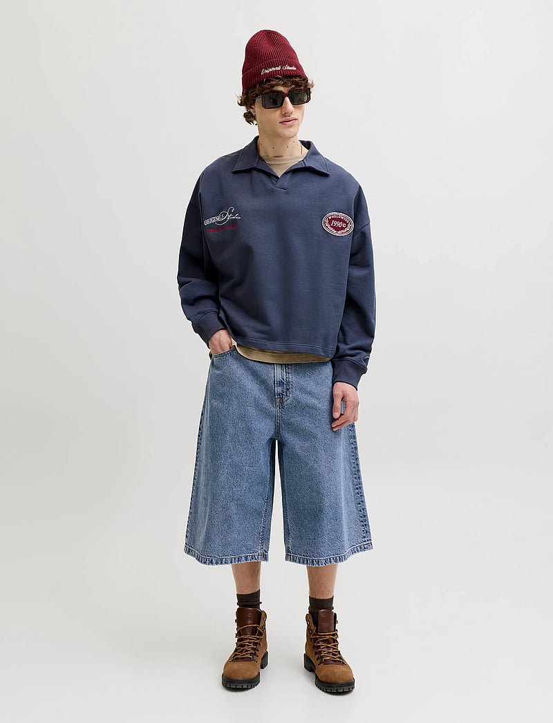 Jack & Jones - JJIBILLY JJCREW JORTS SQ 731 ST LN - jorty - blue denim - 4