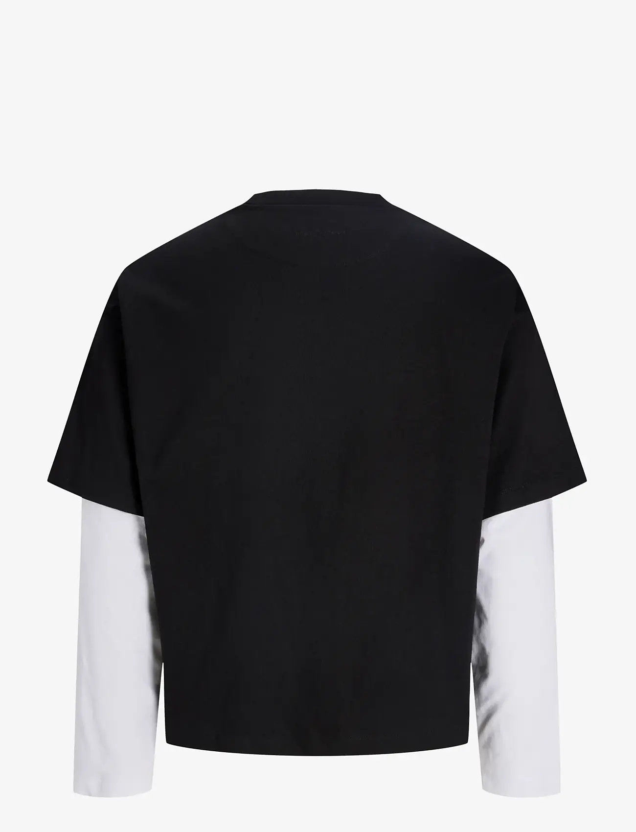 Jack & Jones - JCOBIARRITZ DOUBLELAYER TEE LS STYD SS26 - pitkähihaiset - black - 2