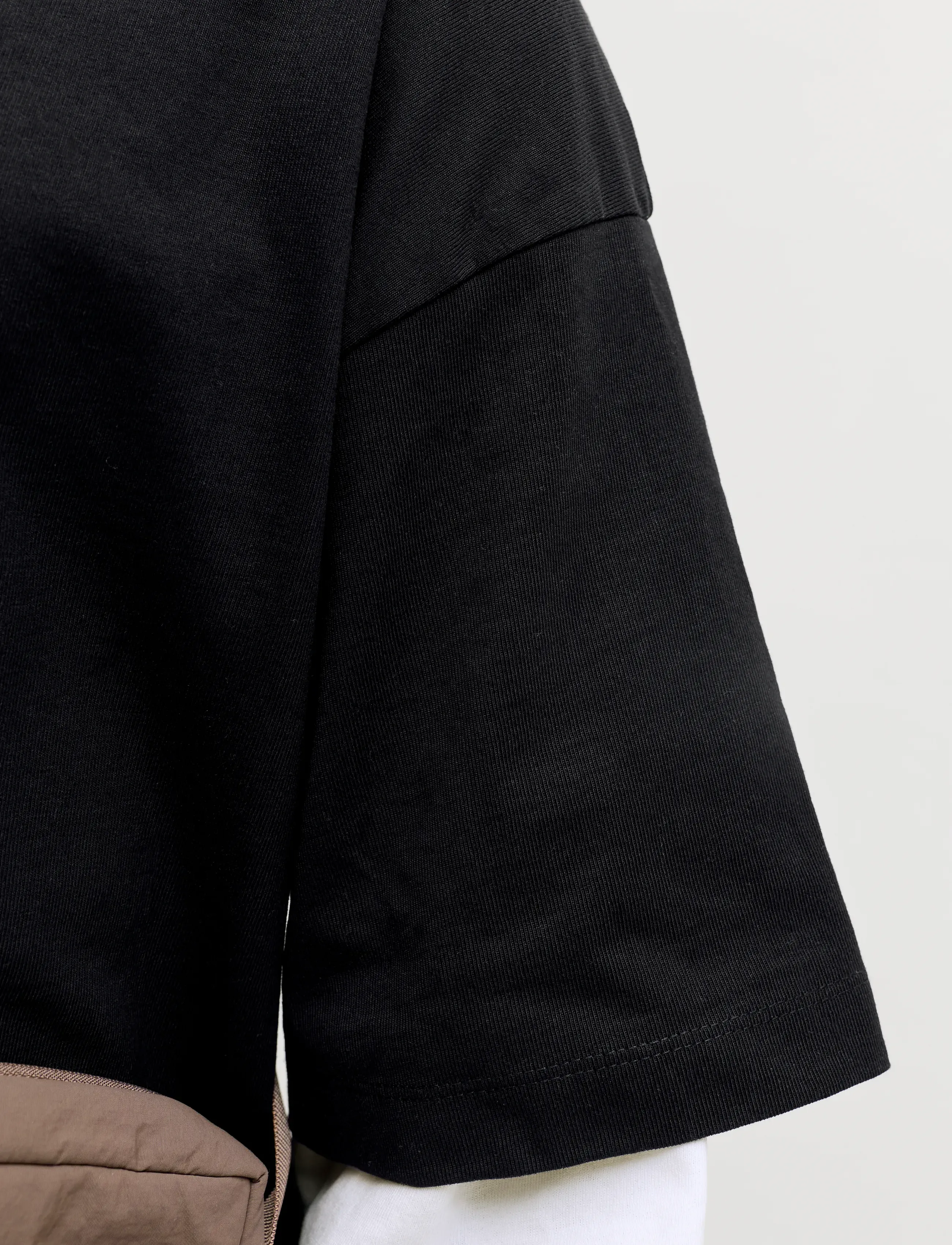 Jack & Jones - JCOBIARRITZ DOUBLELAYER TEE LS STYD SS26 - madalaimad hinnad - black - 5