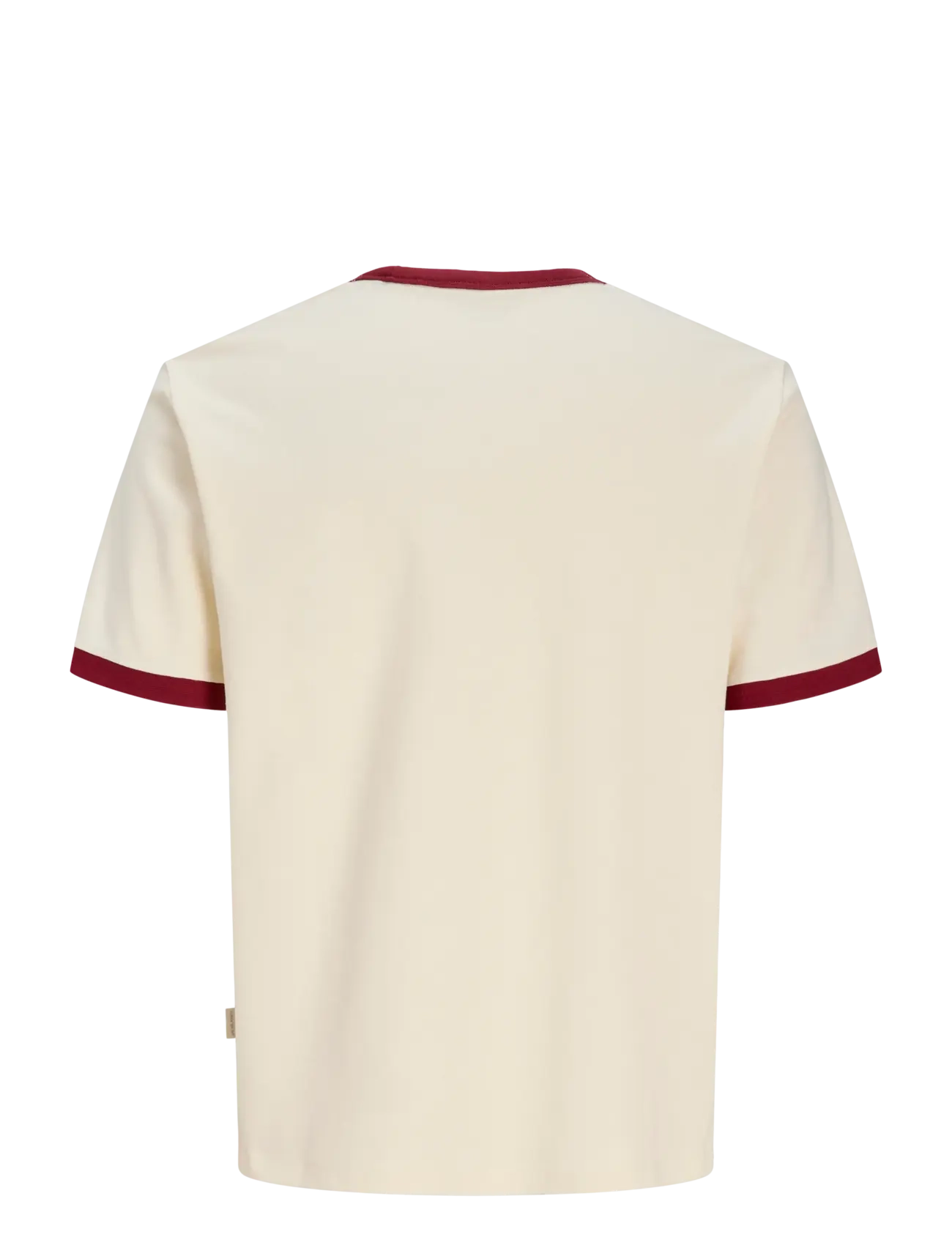 Jack & Jones - JORSAVONA RINGER TEE SS CN STYD SS26 - lühikeste varrukatega t-särgid - antique white - 2