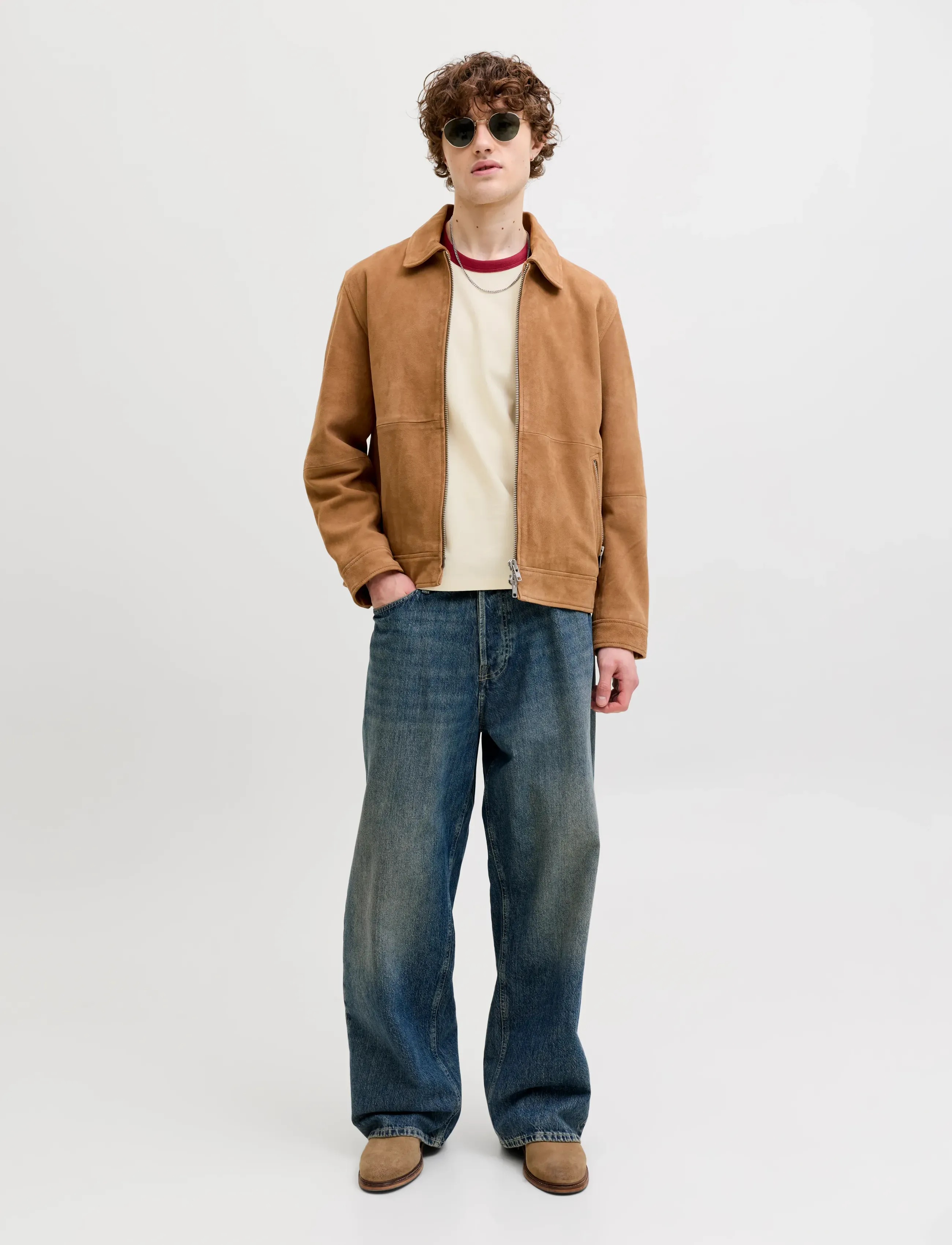 Jack & Jones - JORSAVONA RINGER TEE SS CN STYD SS26 - lühikeste varrukatega t-särgid - antique white - 4