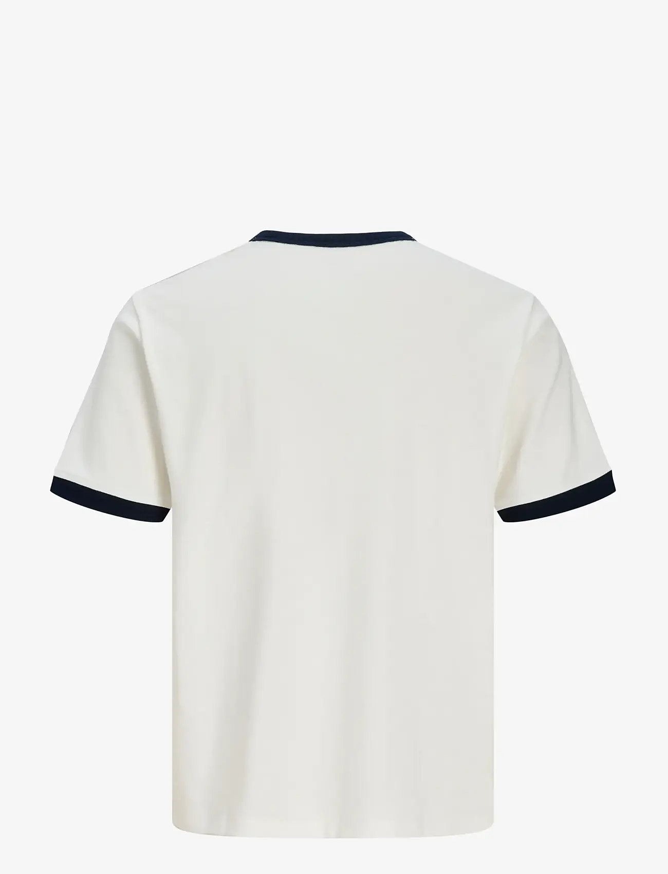 Jack & Jones - JORSAVONA RINGER TEE SS CN STYD SS26 - kurzärmelig - snow white - 2