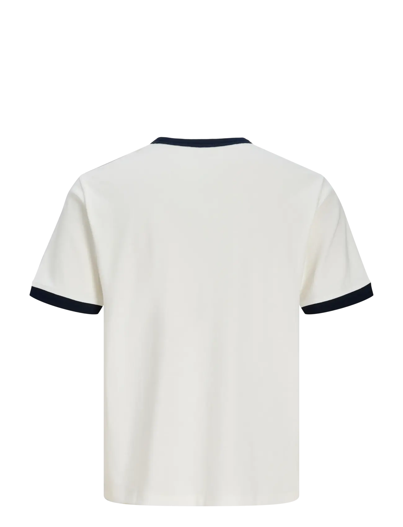 Jack & Jones - JORSAVONA RINGER TEE SS CN STYD SS26 - kurzärmelig - snow white - 2