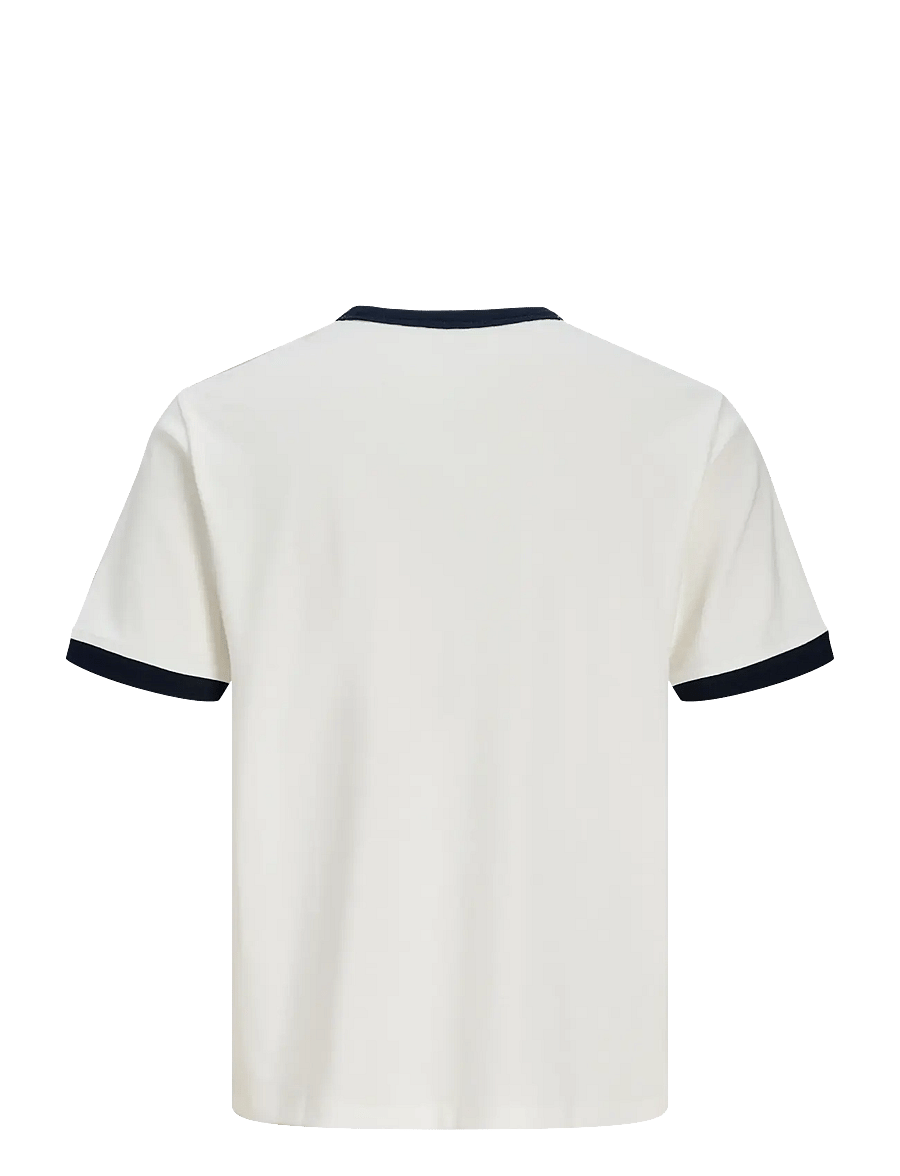 Jack & Jones - JORSAVONA RINGER TEE SS CN STYD SS26 - kurzärmelige t-shirts - snow white - 2