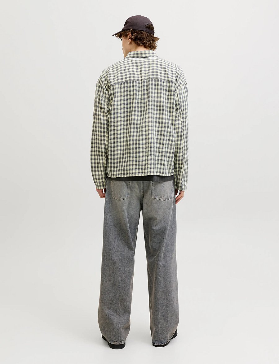 Jack & Jones - JORSAVONA AUSTIN DOBBY SHIRT LS STYDSS26 - köflóttar skyrtur - odyssey gray - 3