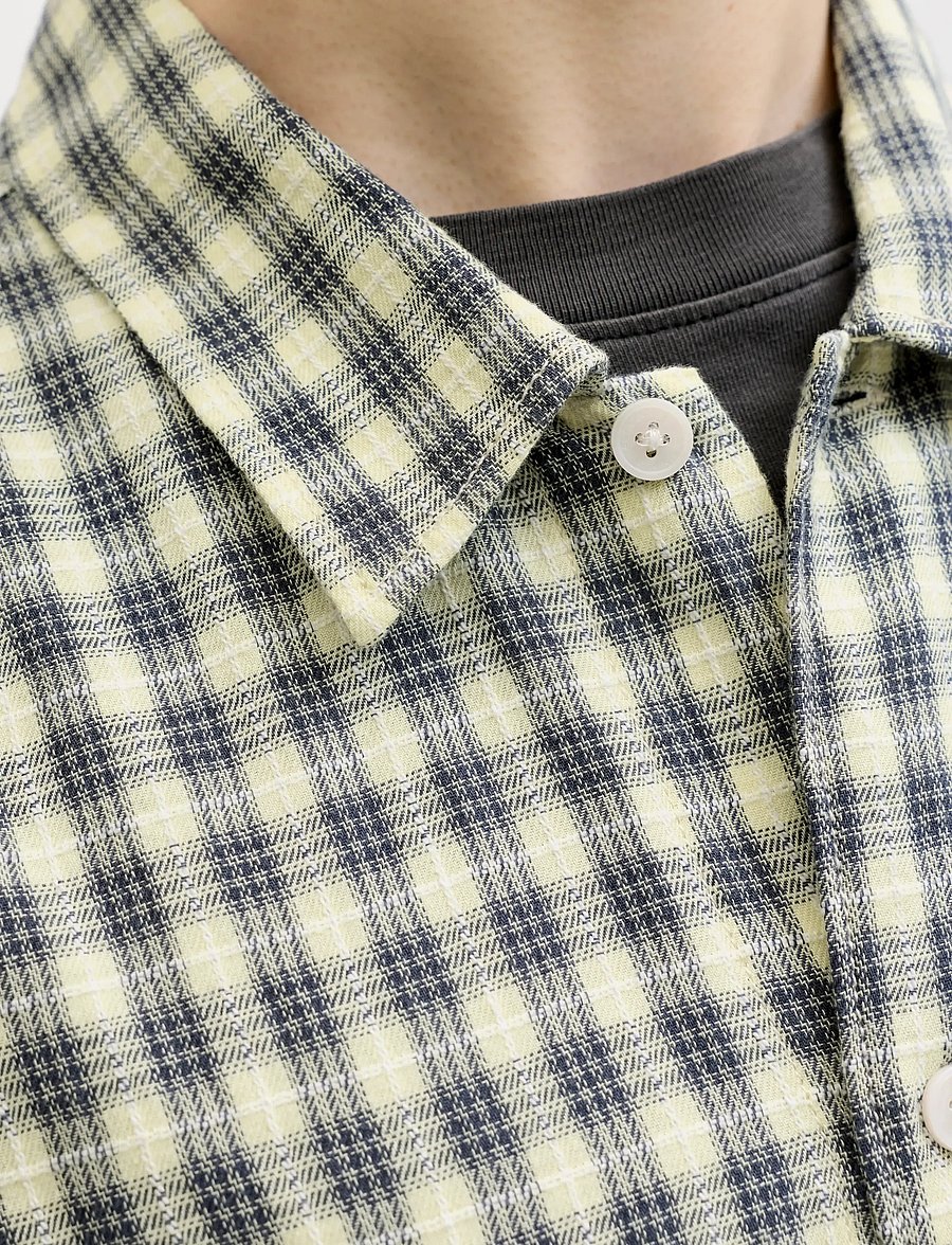 Jack & Jones - JORSAVONA AUSTIN DOBBY SHIRT LS STYDSS26 - köflóttar skyrtur - odyssey gray - 5