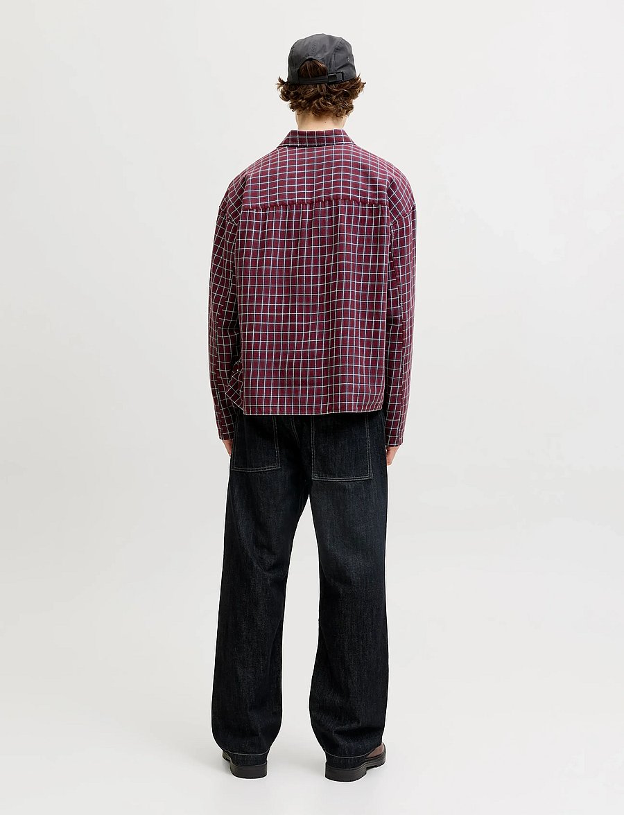 Jack & Jones - JORSAVONA AUSTIN DOBBY SHIRT LS STYDSS26 - ternede skjorter - tibetan red - 3
