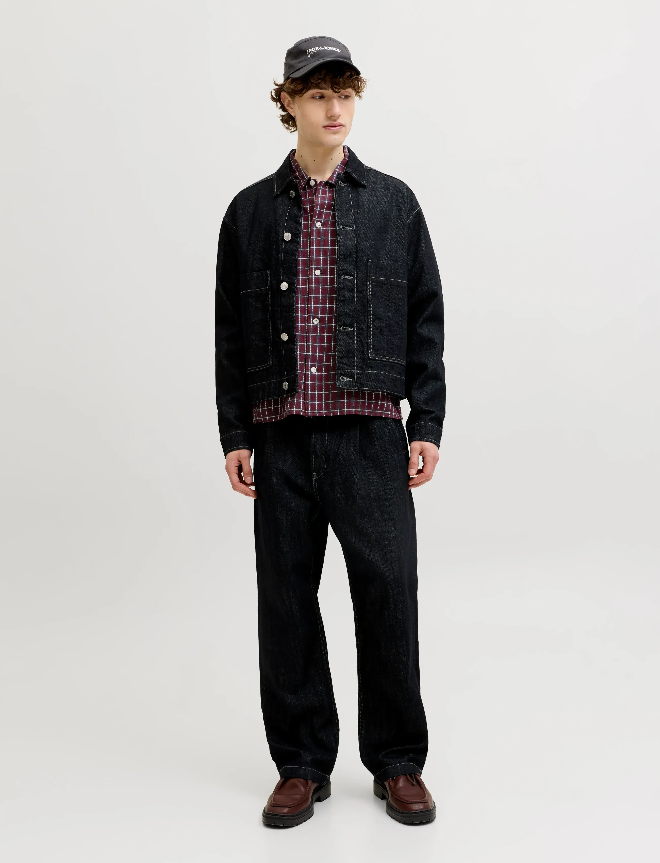 Jack & Jones - JORSAVONA AUSTIN DOBBY SHIRT LS STYDSS26 - ternede skjorter - tibetan red - 4