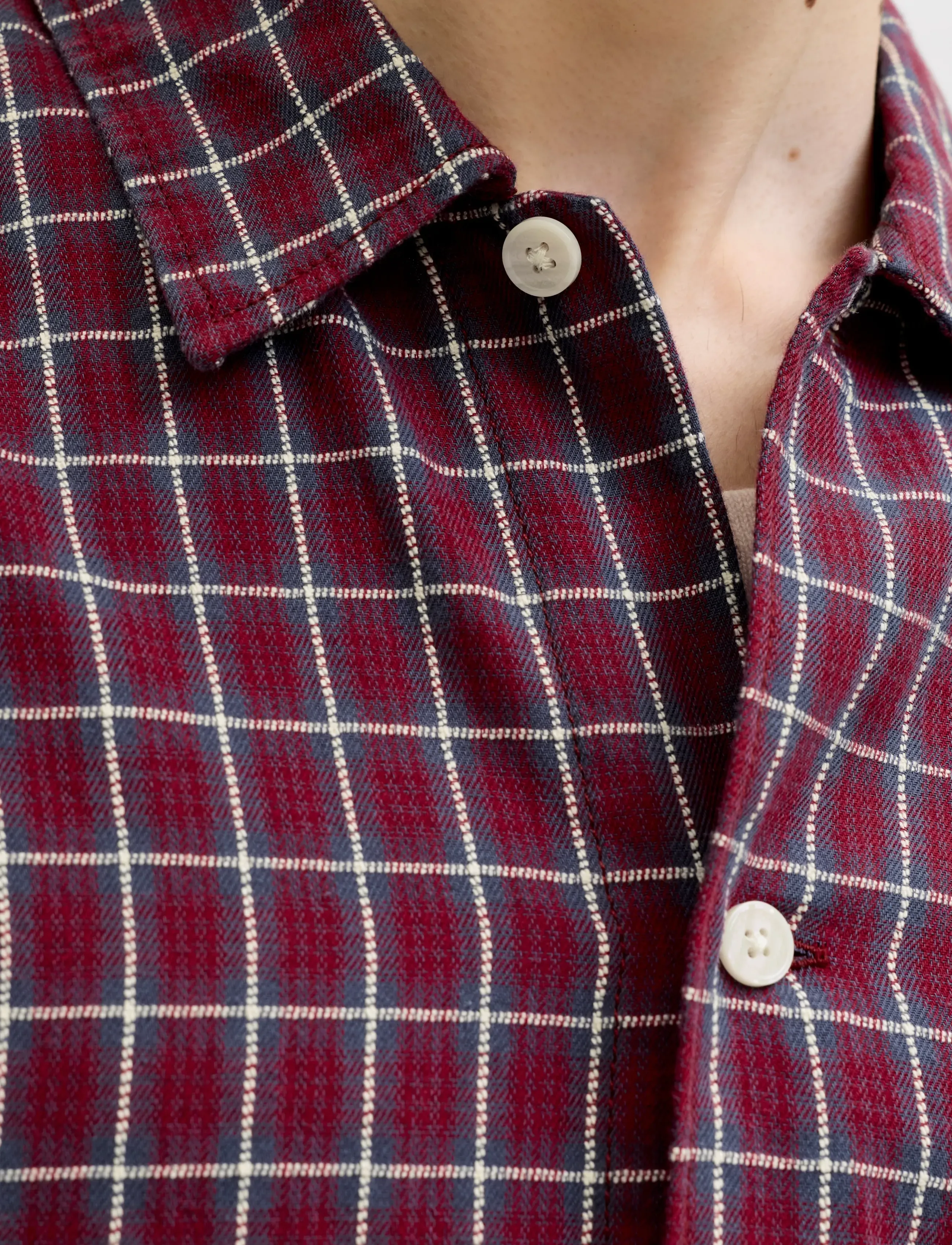 Jack & Jones - JORSAVONA AUSTIN DOBBY SHIRT LS STYDSS26 - ternede skjorter - tibetan red - 5