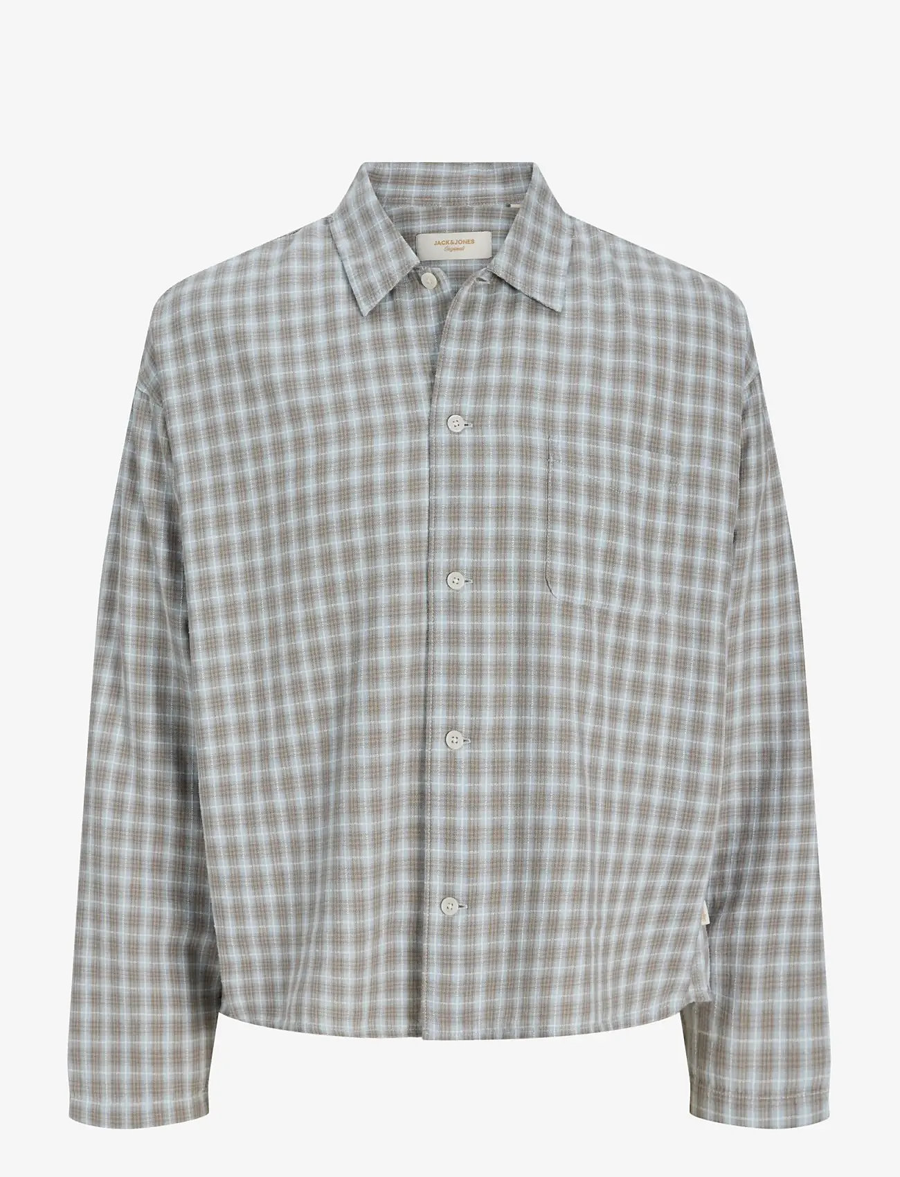 Jack & Jones - JORSAVONA AUSTIN DOBBY SHIRT LS STYDSS26 - chemises à carreaux - vintage khaki - 1