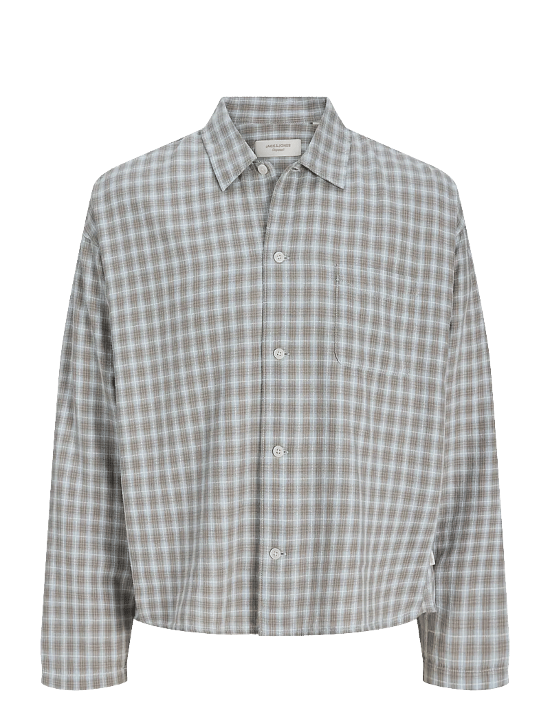 Jack & Jones - JORSAVONA AUSTIN DOBBY SHIRT LS STYDSS26 - chemises à carreaux - vintage khaki - 1